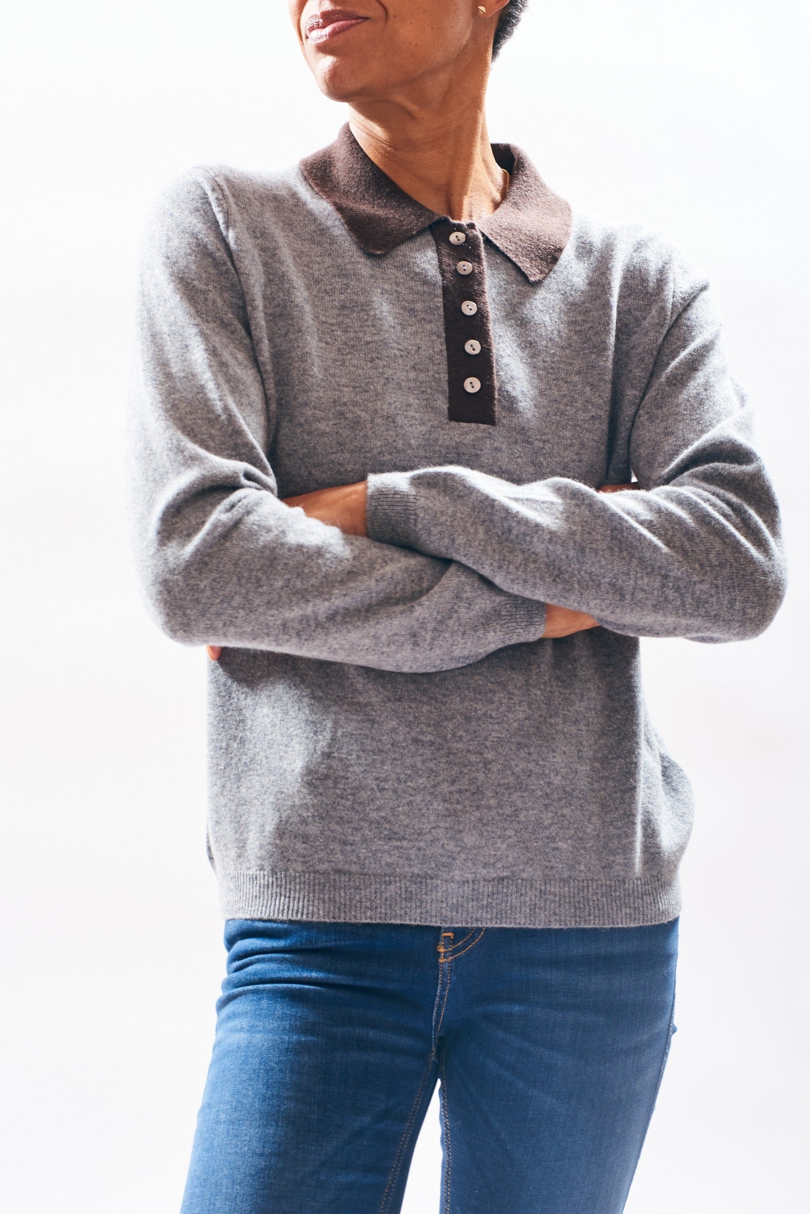 Contrast Polo for fit only