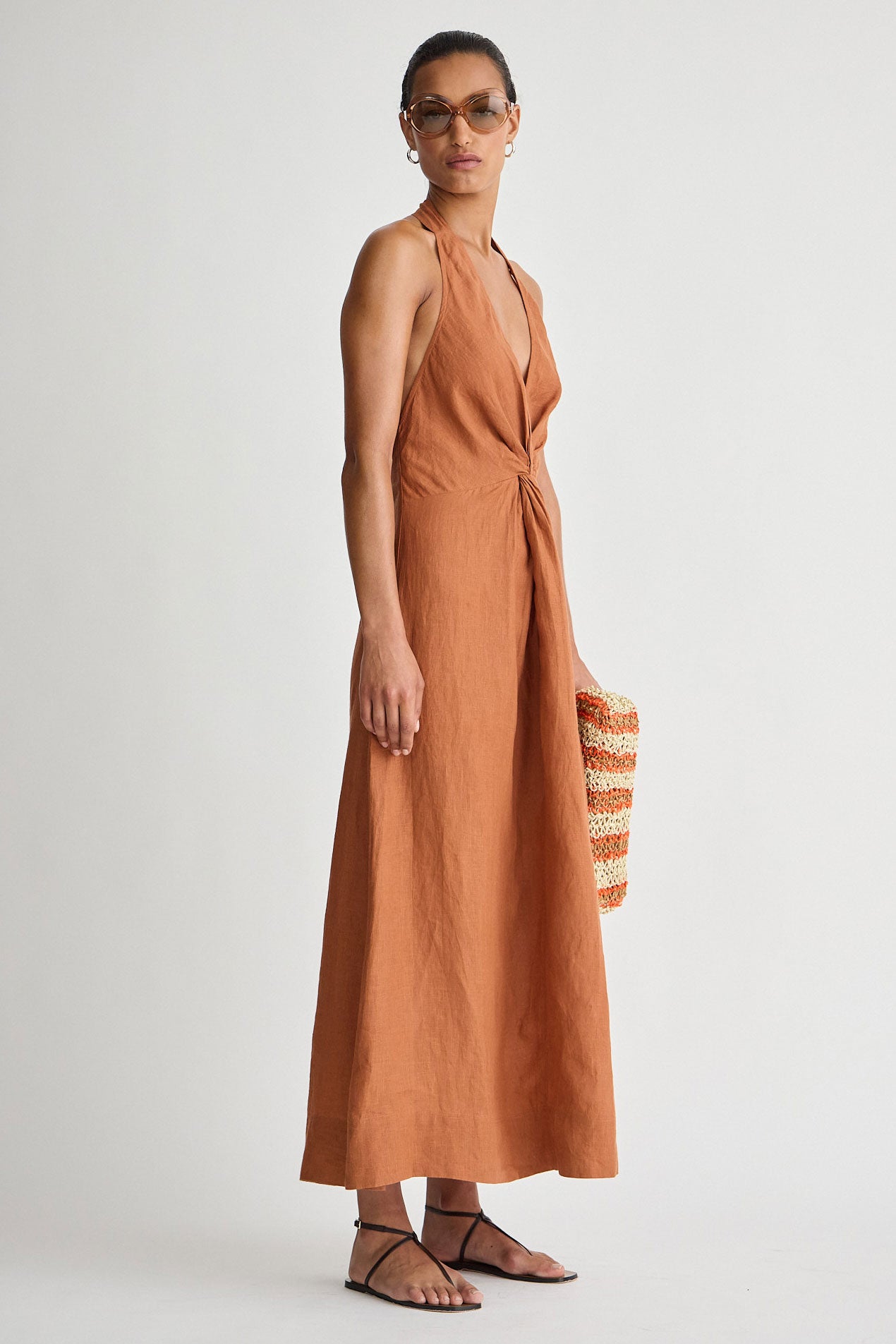 Salome halter maxi harissa | Apiece Apart | MARKET