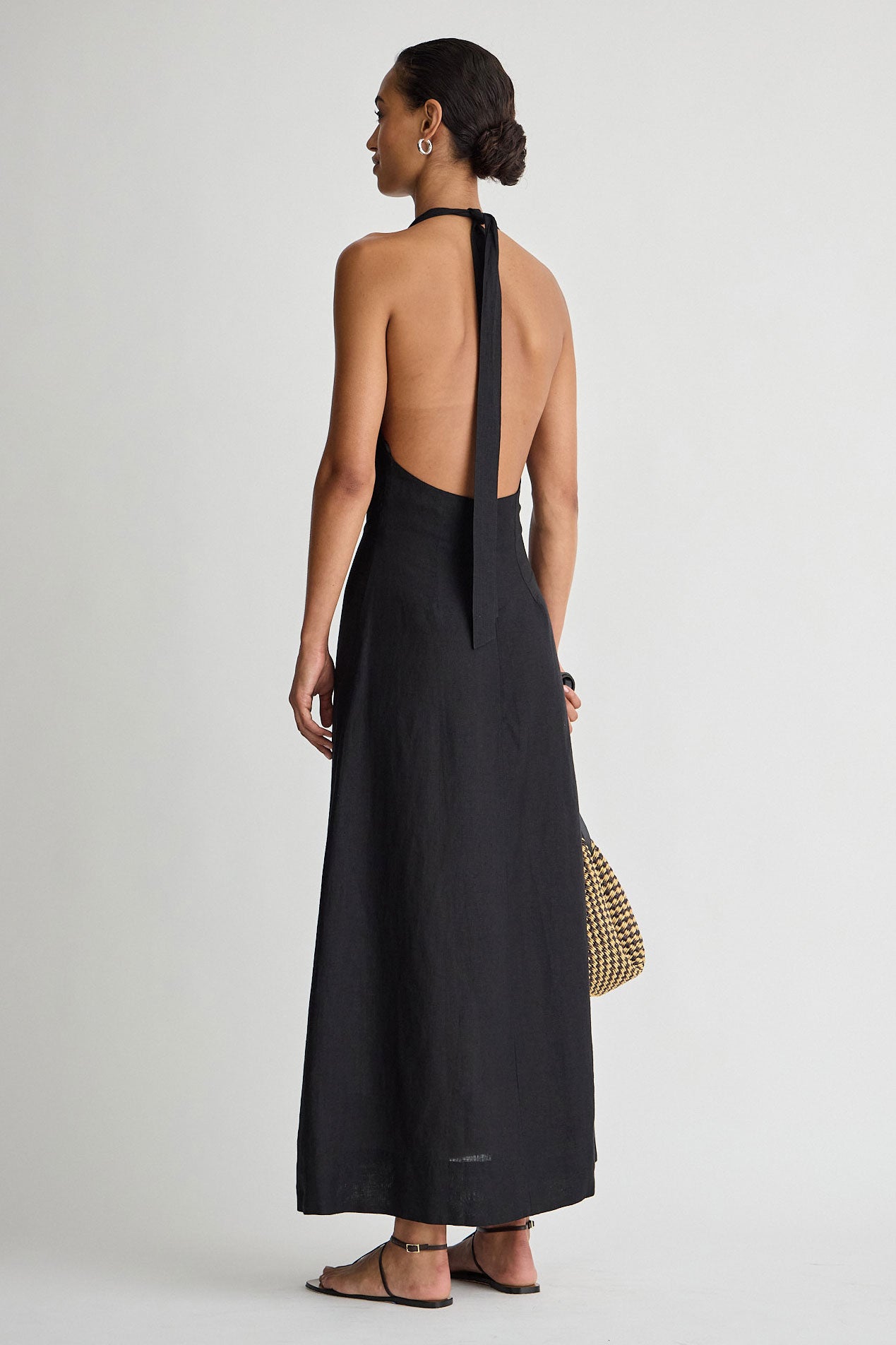 Salome halter maxi black | Apiece Apart | MARKET