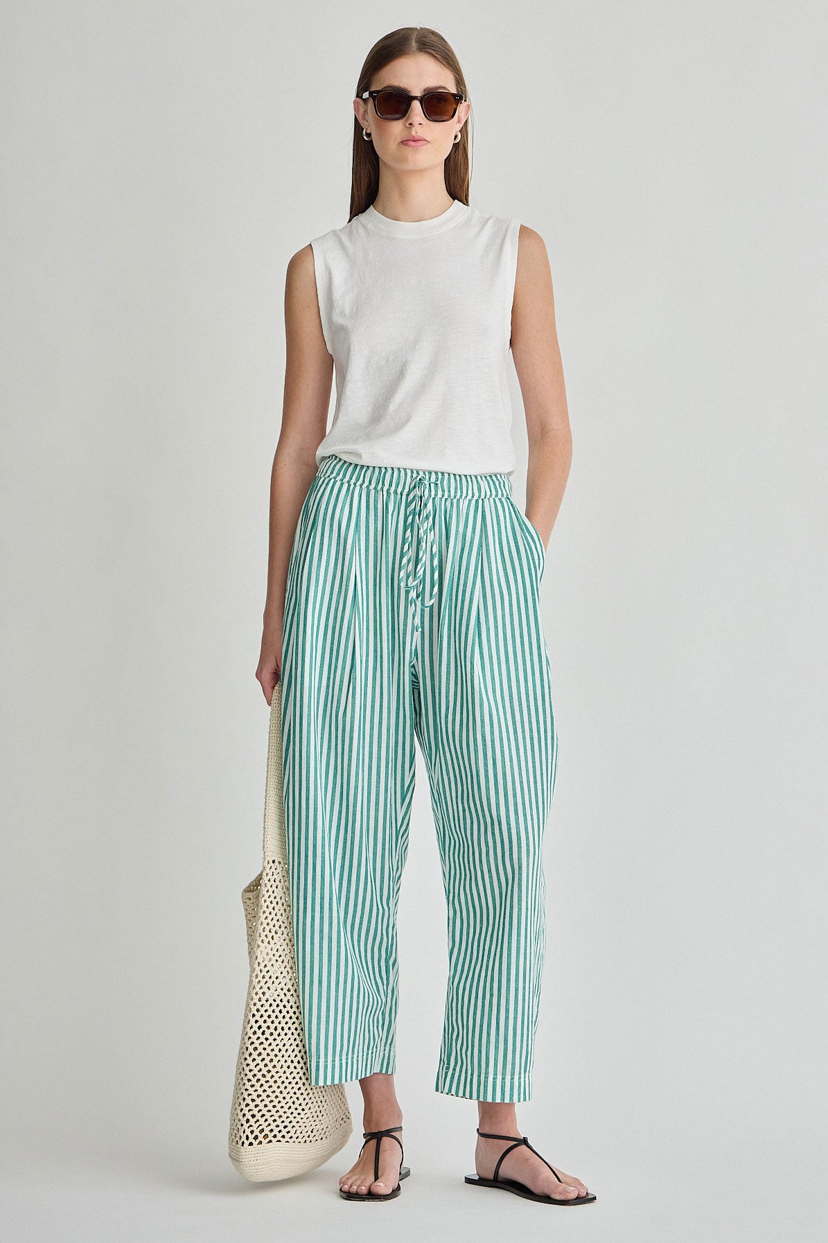 YARN DYE STRIPE GREEN