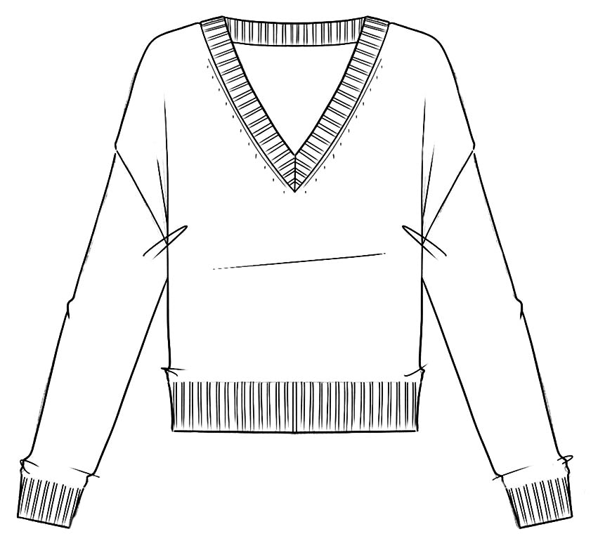 CASHMERE FEATHERWEIGHT VNECK