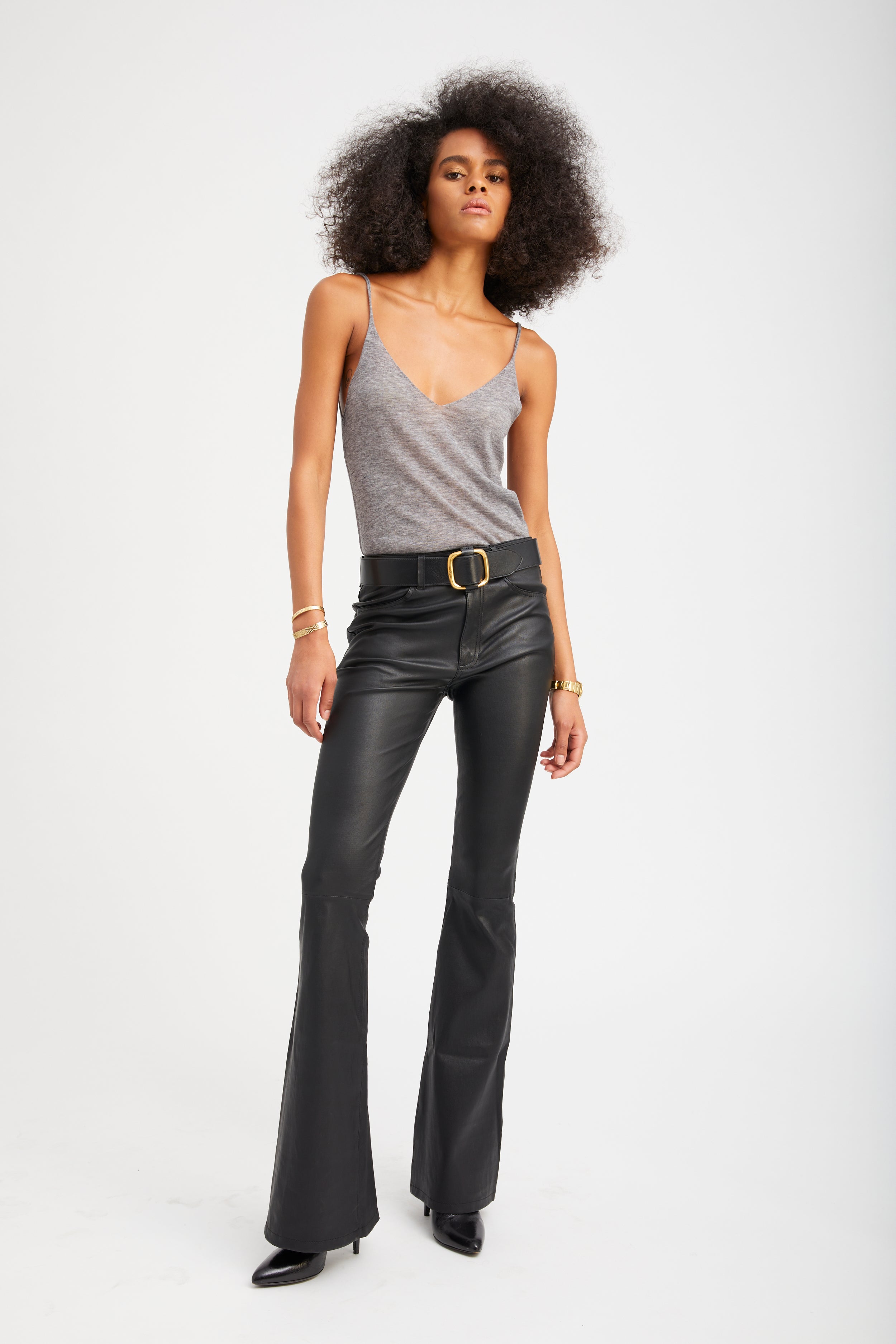 Cashmere V Neck Tank grey | SPRWMN | MARKET