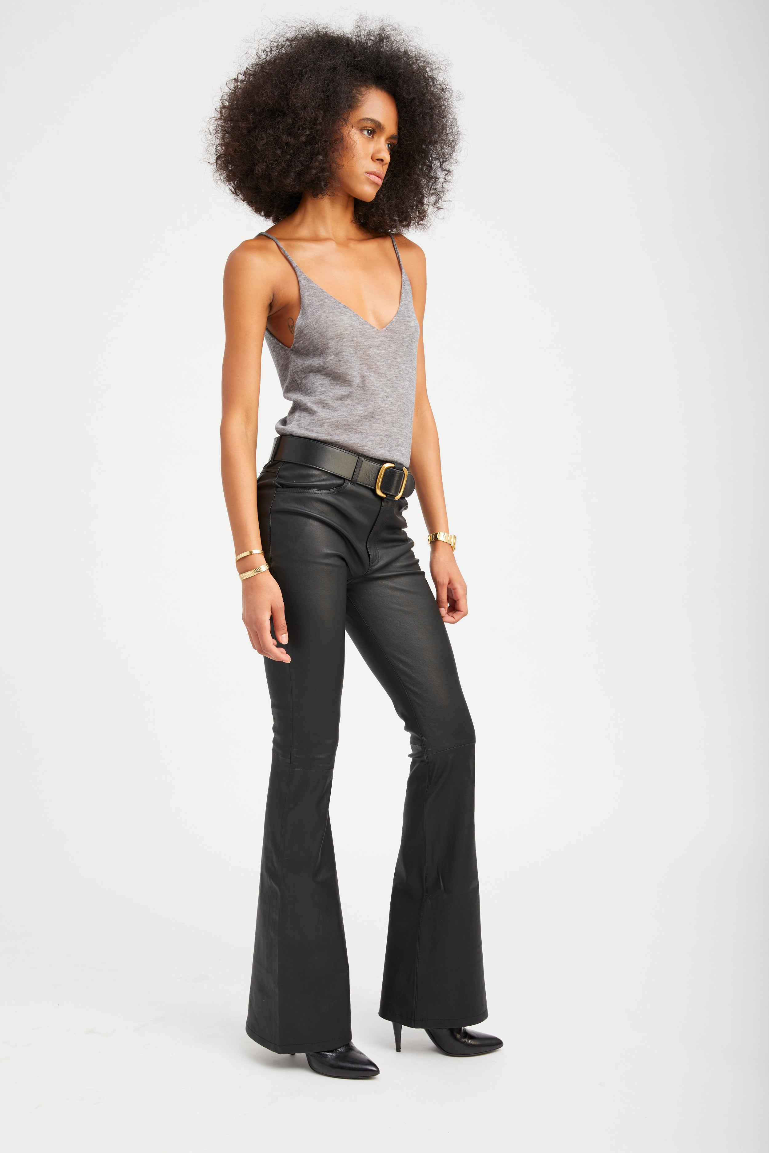 Cashmere V Neck Tank grey | SPRWMN | MARKET