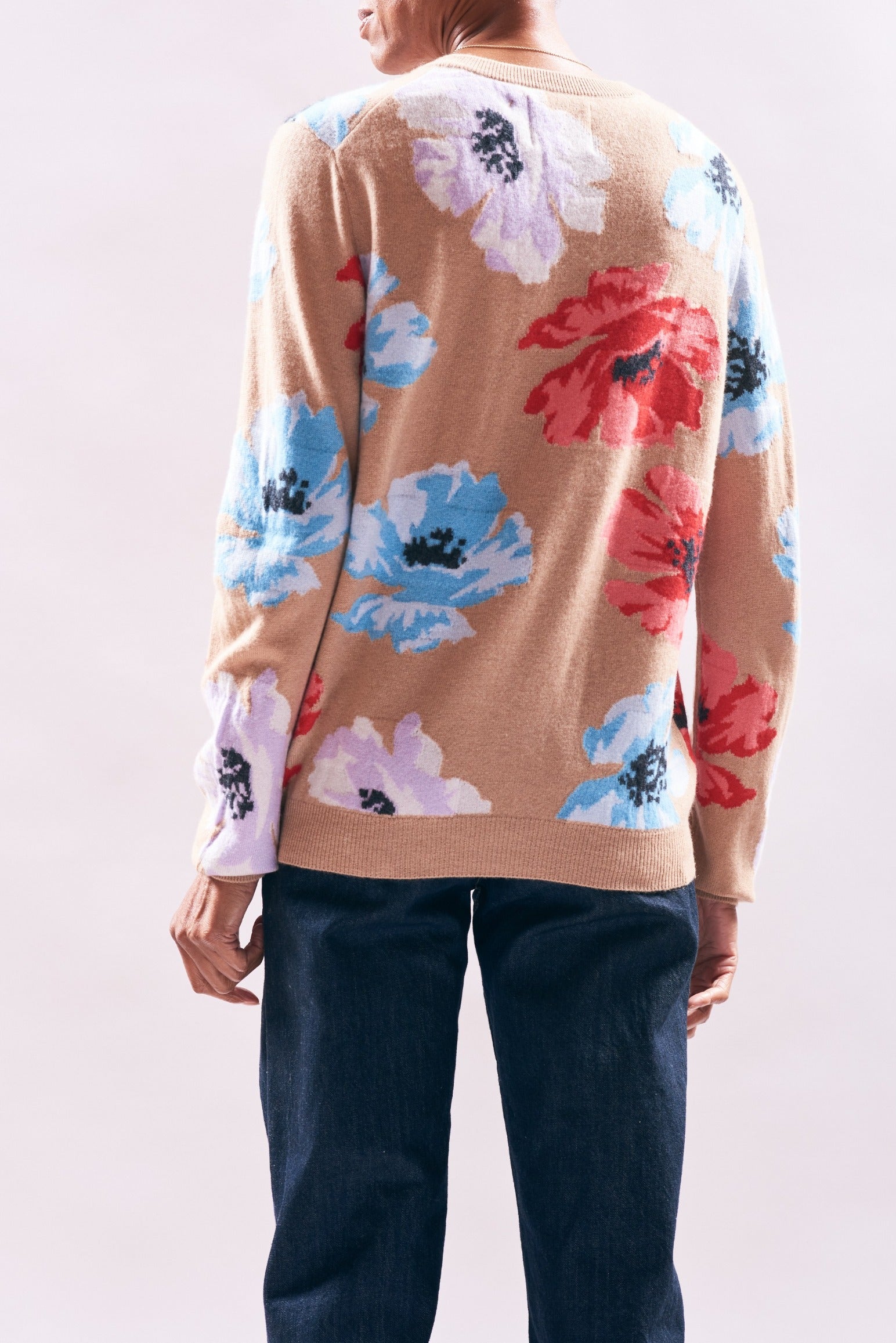 Floral Pop Crew hazelnut | Jumper | MARKET
