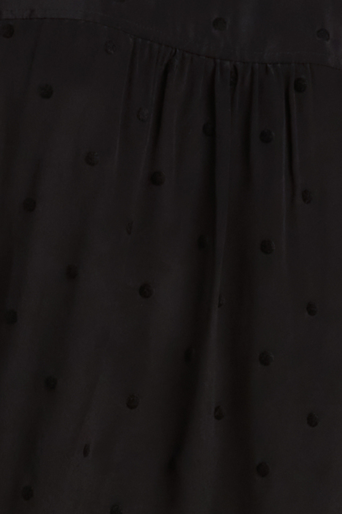 Yvonne Blouse Black Polka Dots