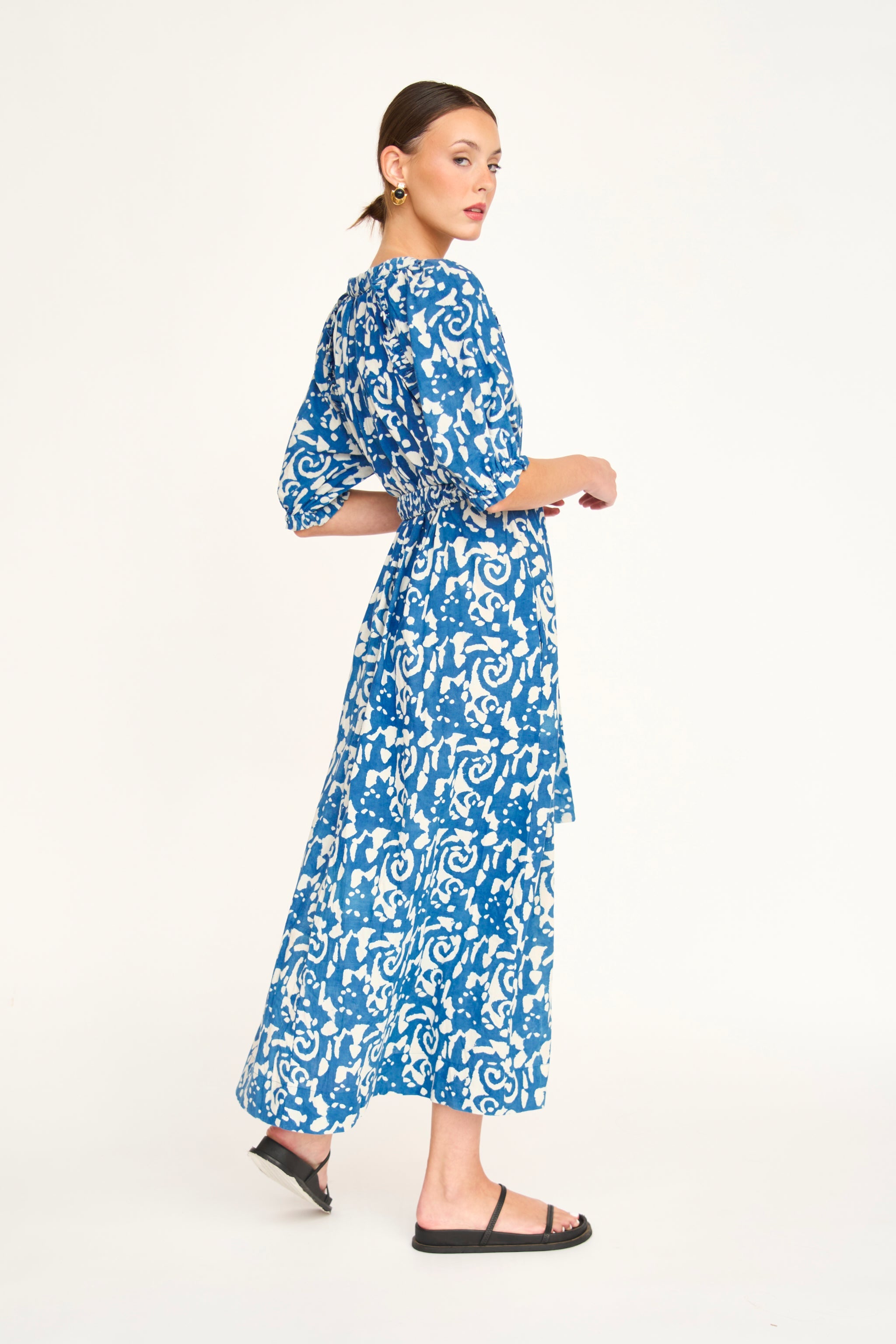 Somerset Dress in Indigo Heka | Mirth | Market