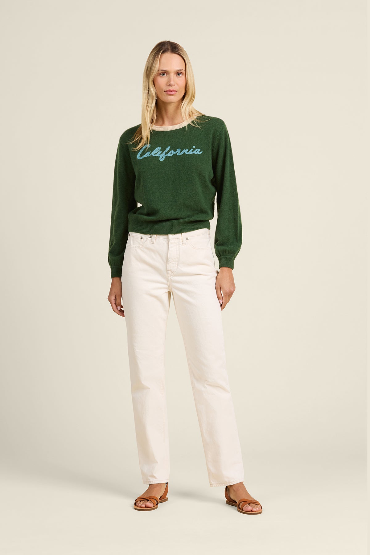 Ryann Sweater Green CA | Trovata | MARKET