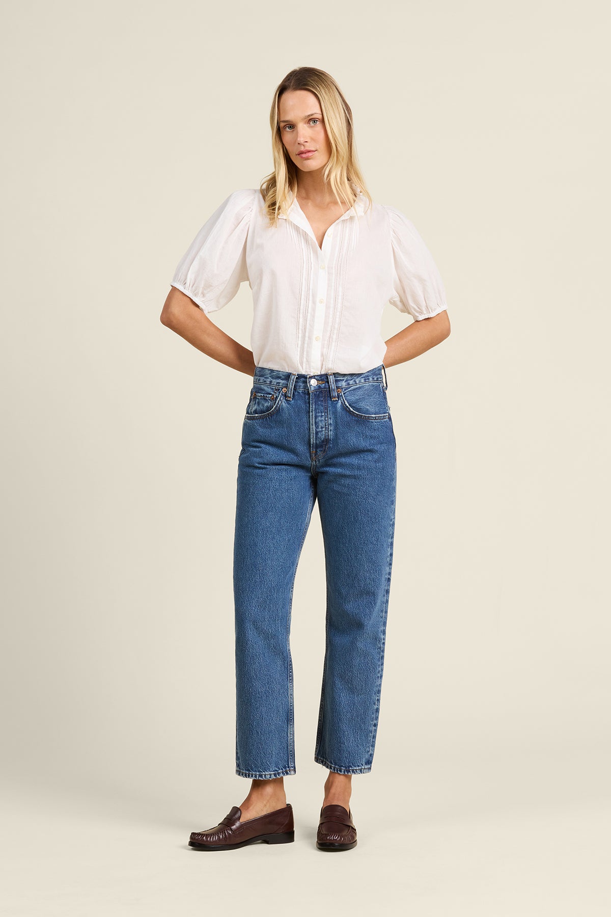 Mira Blouse White Cotton Voile | Trovata | MARKET