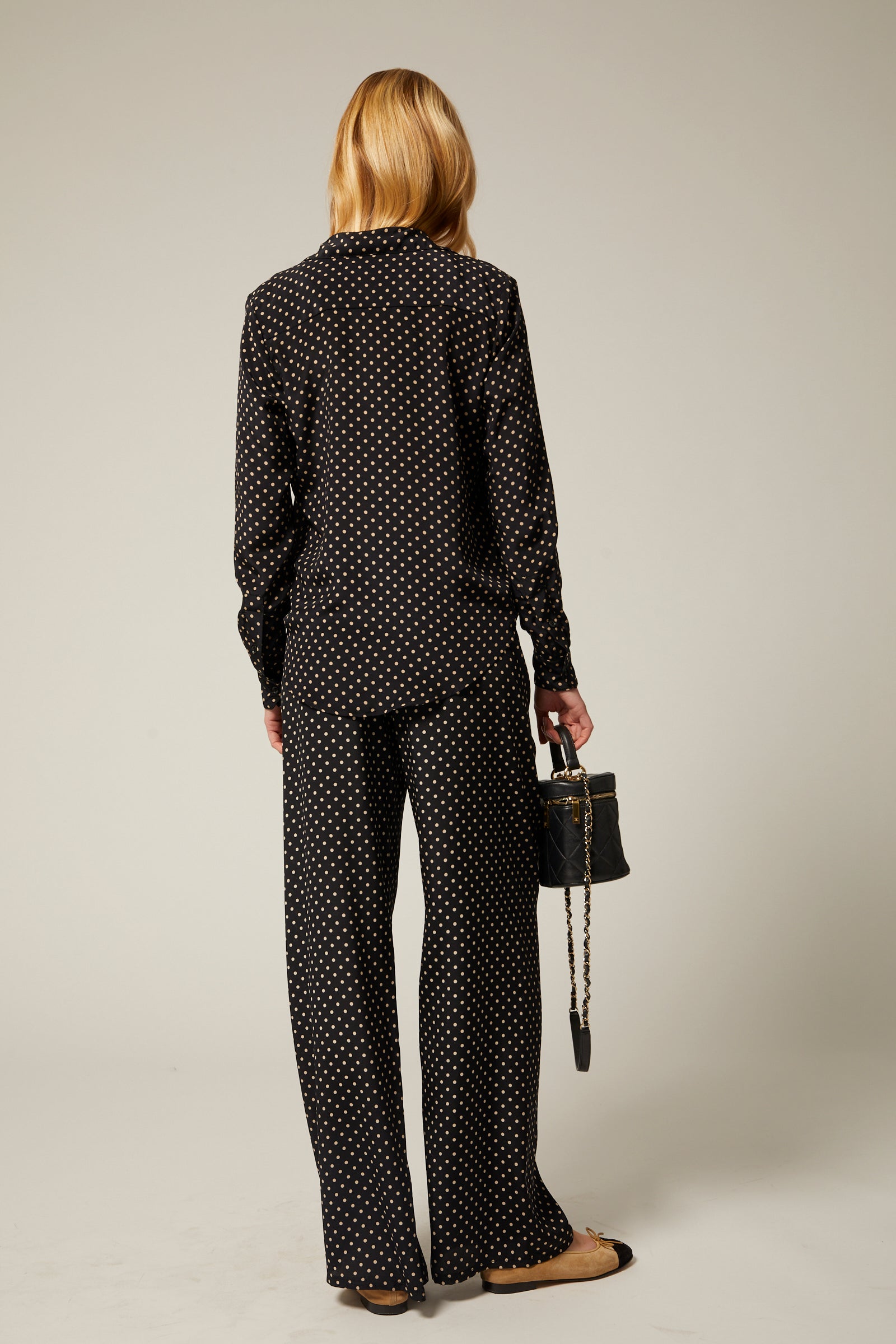 WIDE LEG EASY PANTS dots | SPRWMN | MARKET