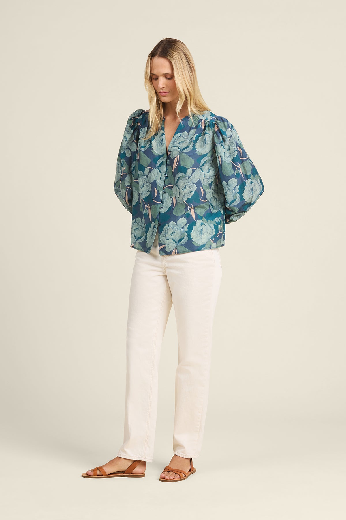 Maisey Blouse Hushed Meadow | Trovata | MARKET