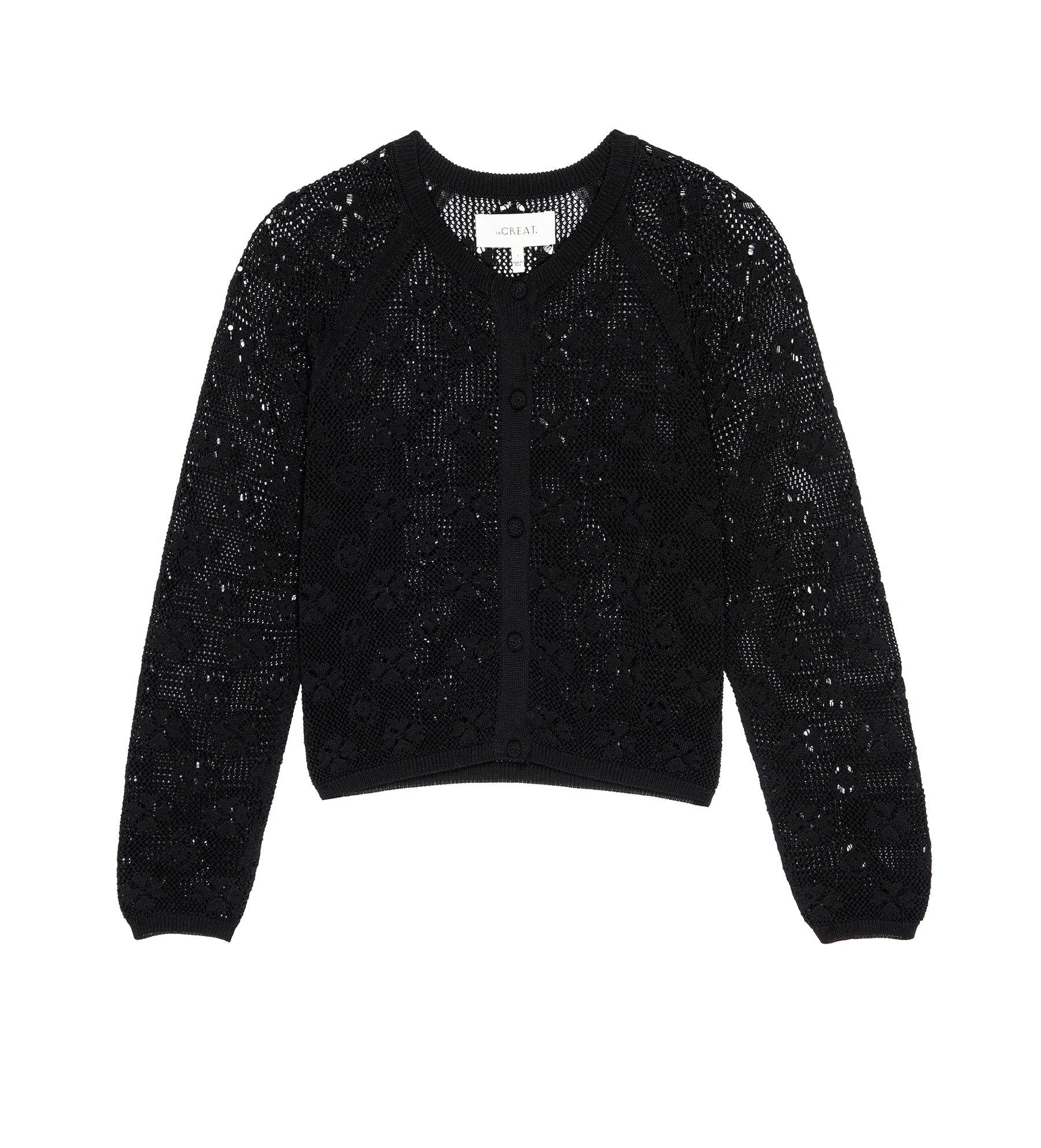 The Crochet Cardigan cream | The Great | MARKET