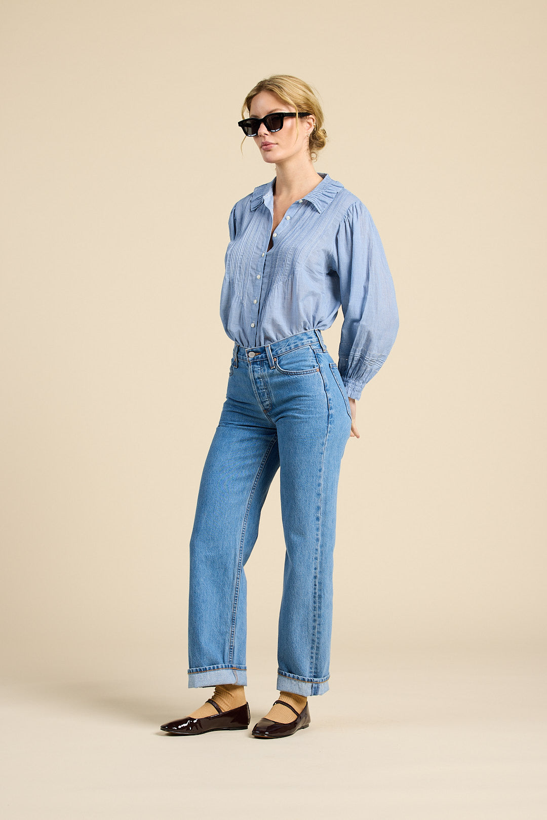Francesca Blouse Seabrook Gingham | Trovata | MARKET