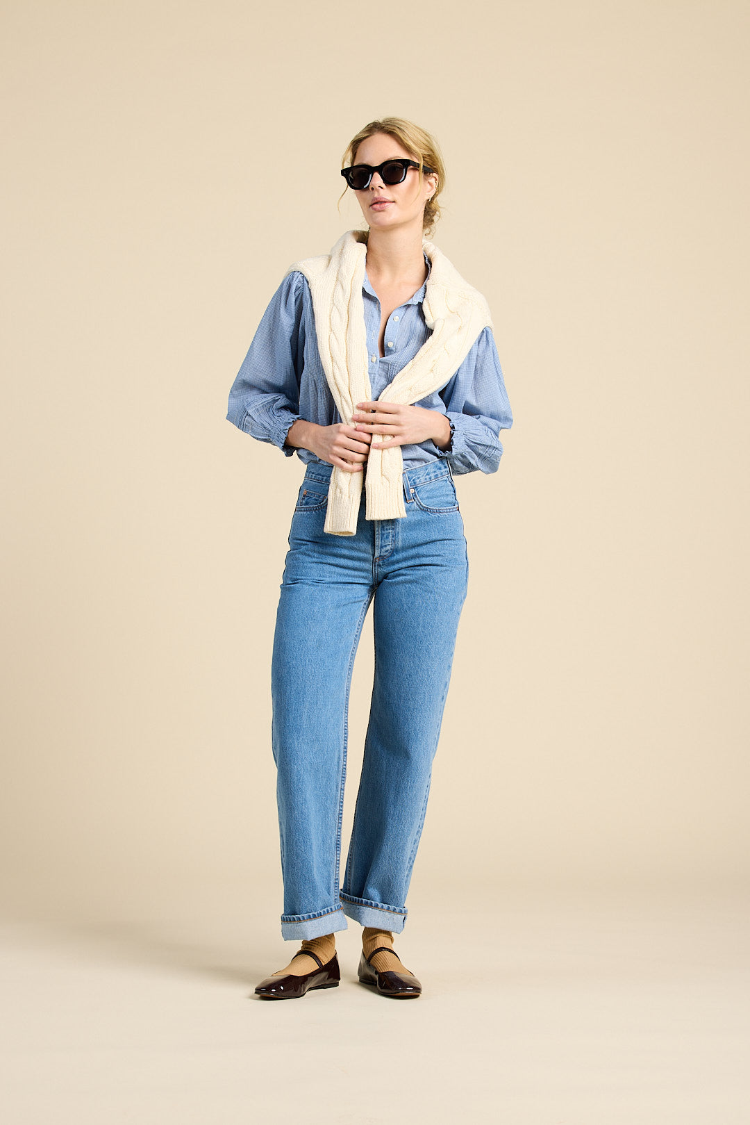 Francesca Blouse Seabrook Gingham | Trovata | MARKET