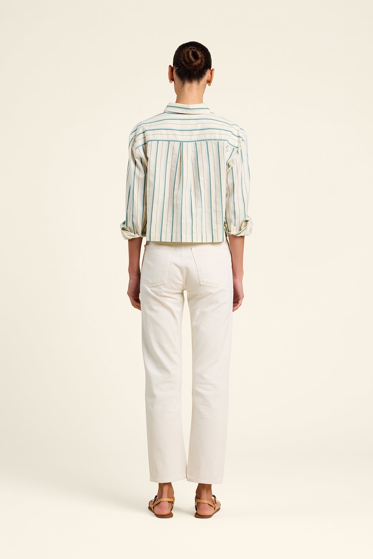 Nessa Shirt Verde Stripes | Trovata | MARKET