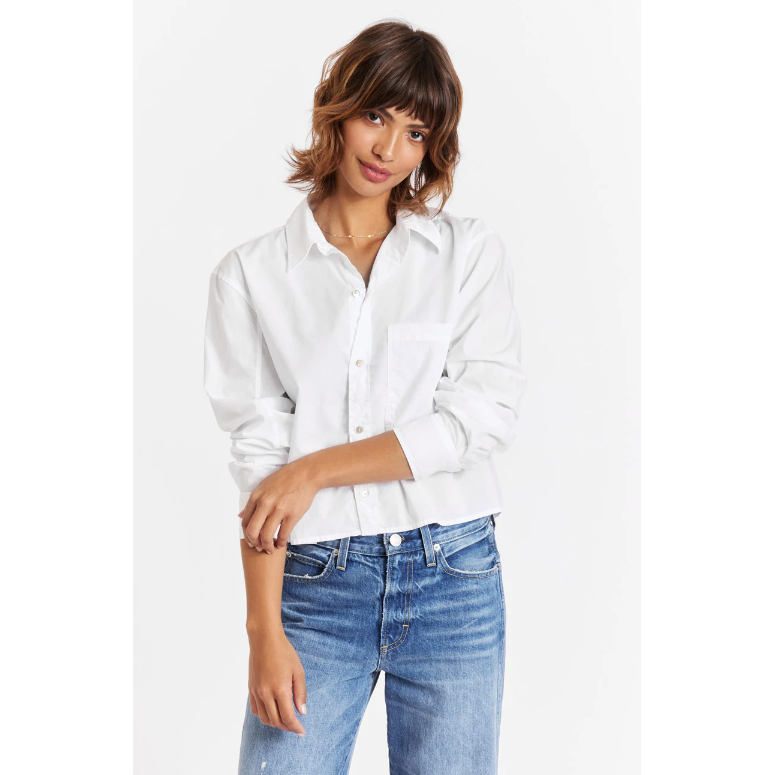 Ruth Crop Shirt white