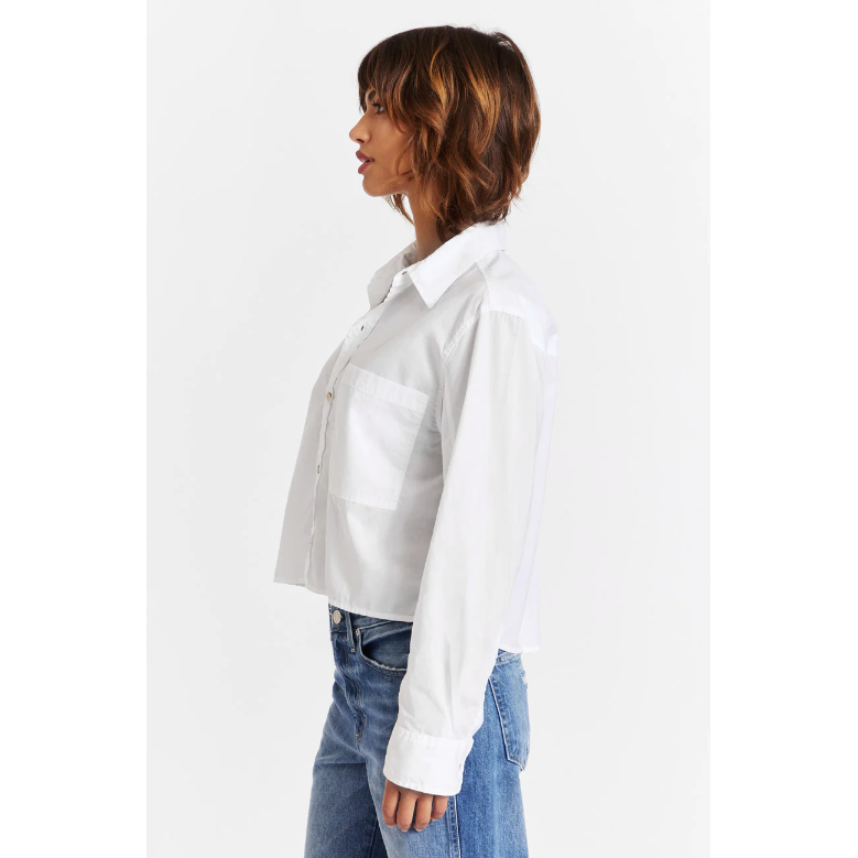 Ruth Crop Shirt white