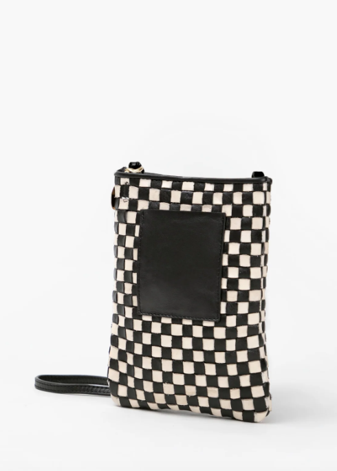 Poche Black/cream check | Clare V | MARKET