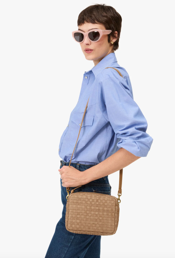 Midi Sac clay nappa checker | Clare V | MARKET