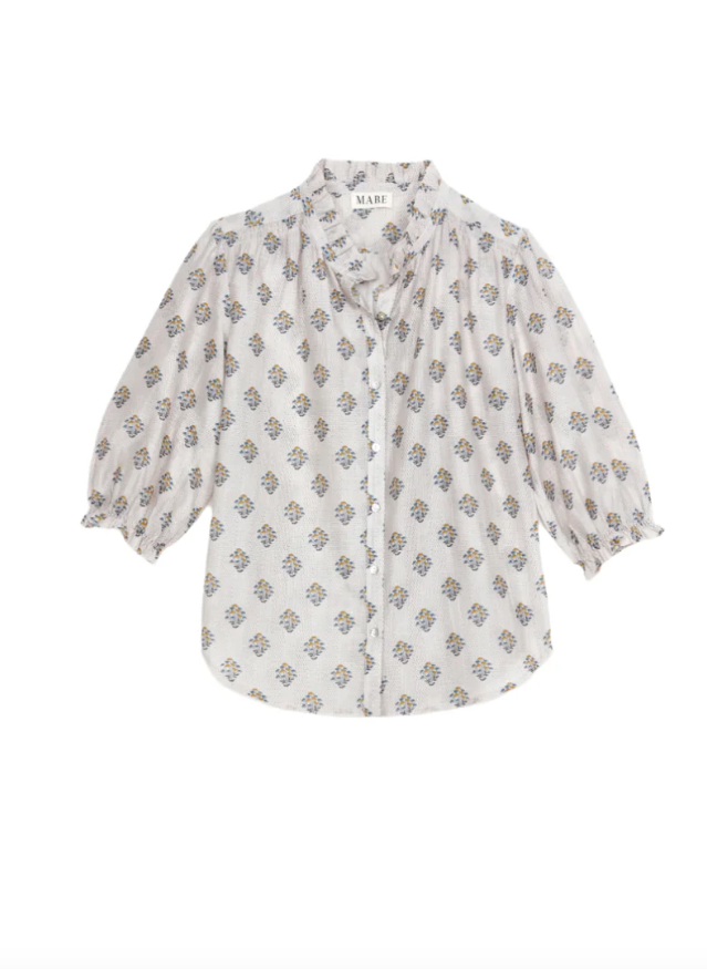 Lindi ecru elbow sleeve top | MABE | MARKET