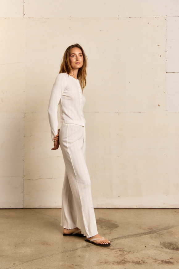 Mary Pointelle pant white | Perfect White Tee | MARKET