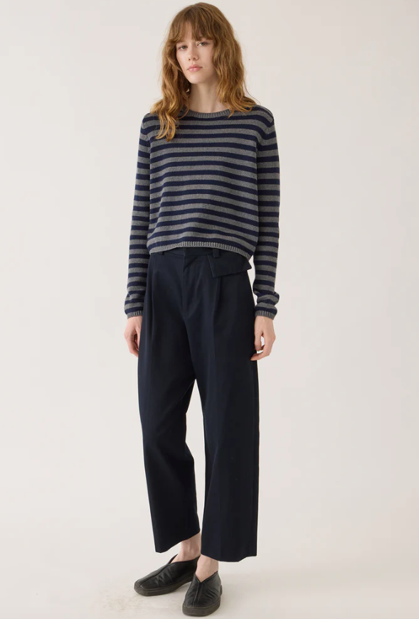 Melina sweater navy/grey | Demy lee | MARKET