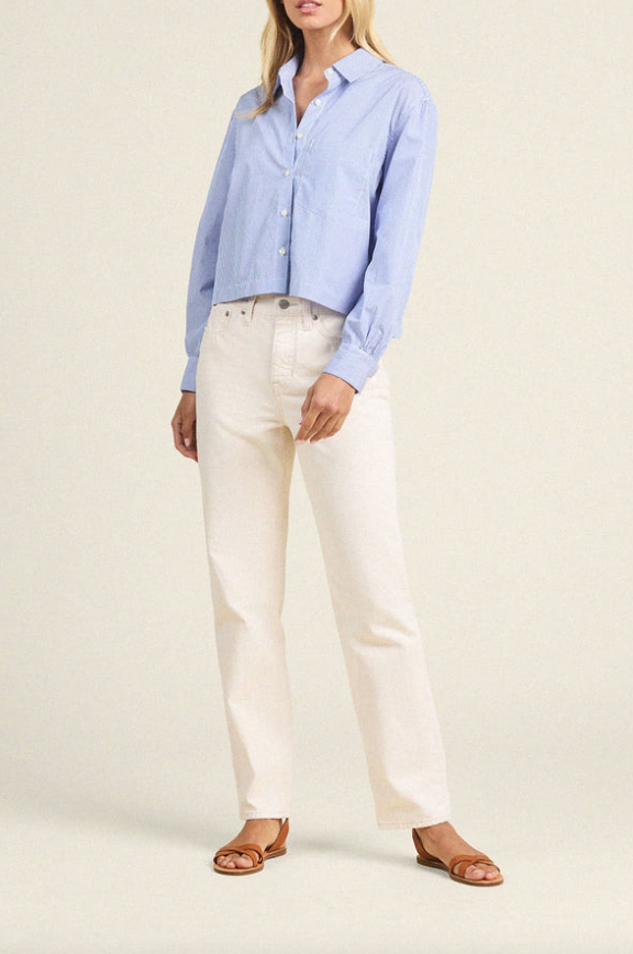 Nessa shirt blue stripe | Trovata | MARKET