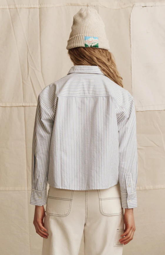 Cropped oxford blue stripe | The Great | MARKET