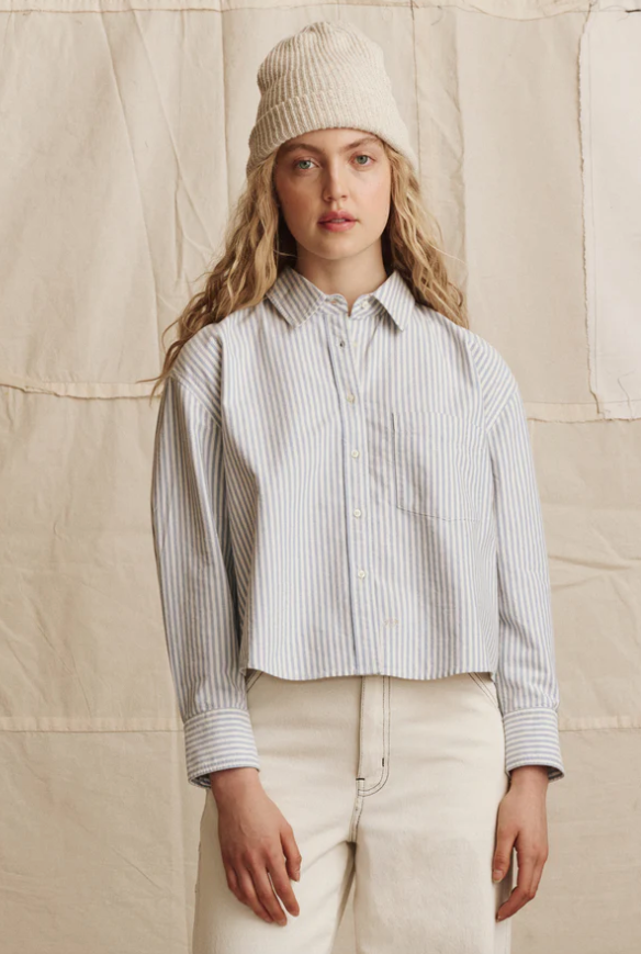 Cropped oxford blue stripe | The Great | MARKET