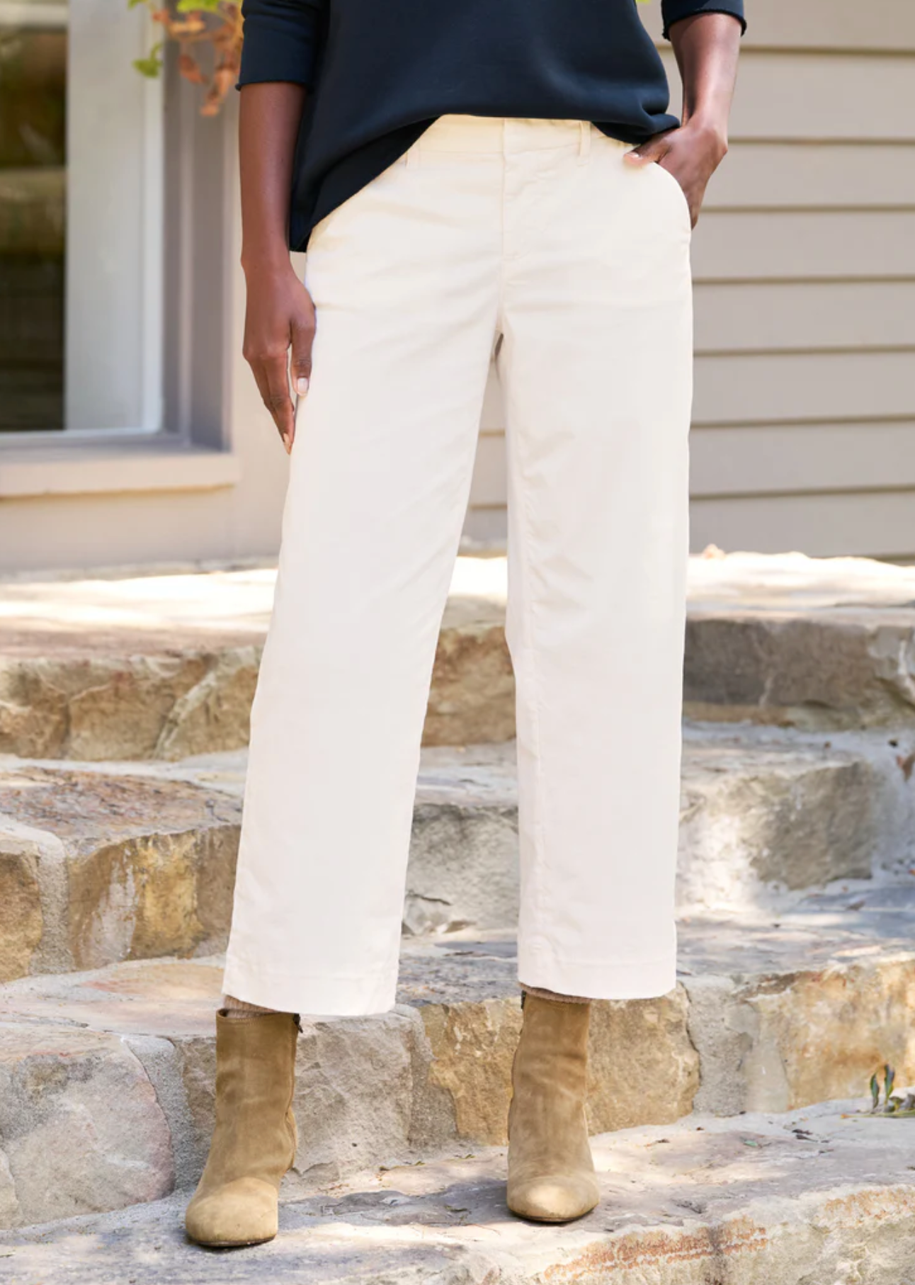 Westport pant in Chalk | Frank & Eileen | MARKET