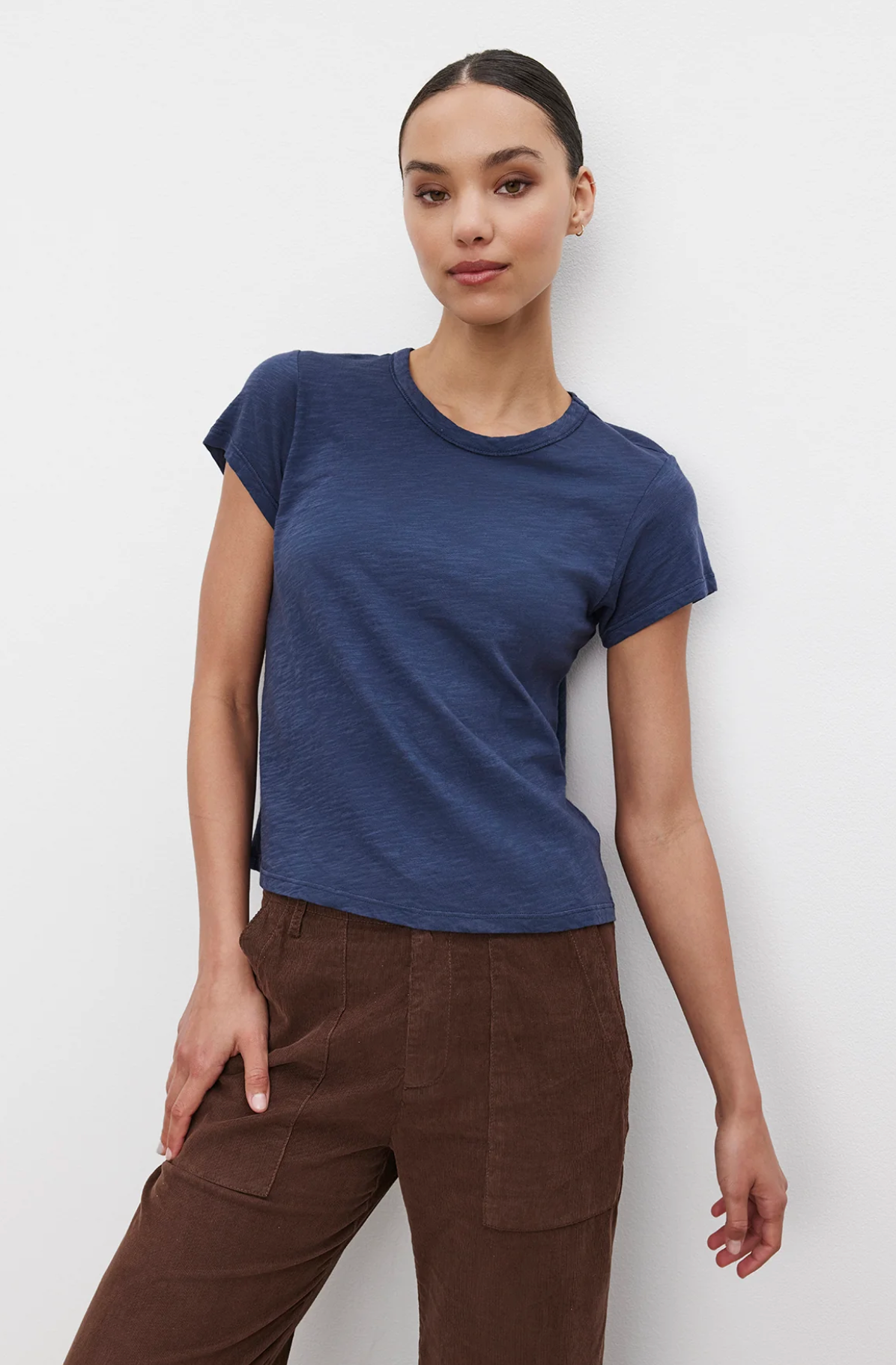 Marie Tee Navy | Velvet Clothing | MARKET