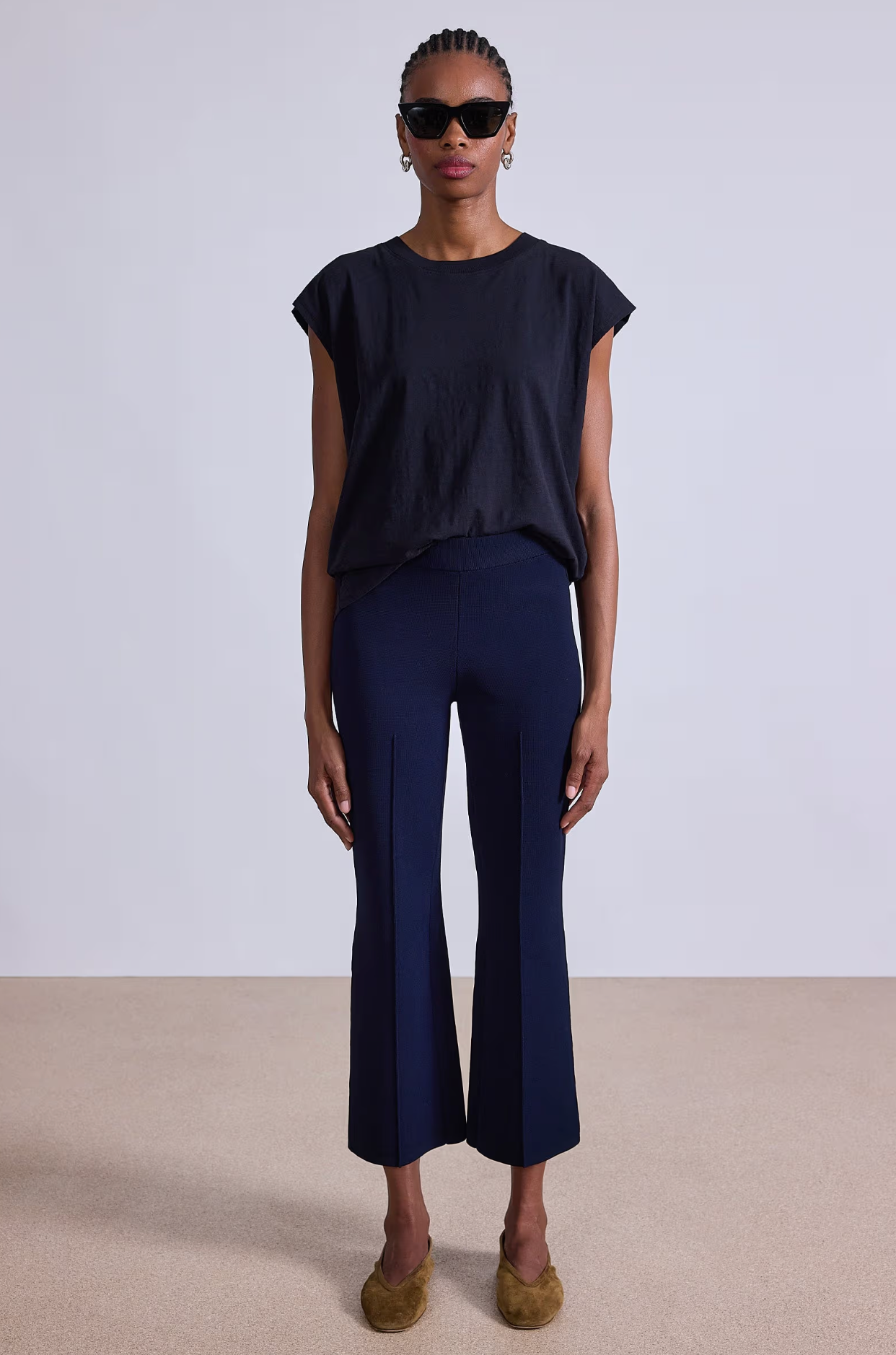 Rene pullon pant black. apiece apart. MARKET