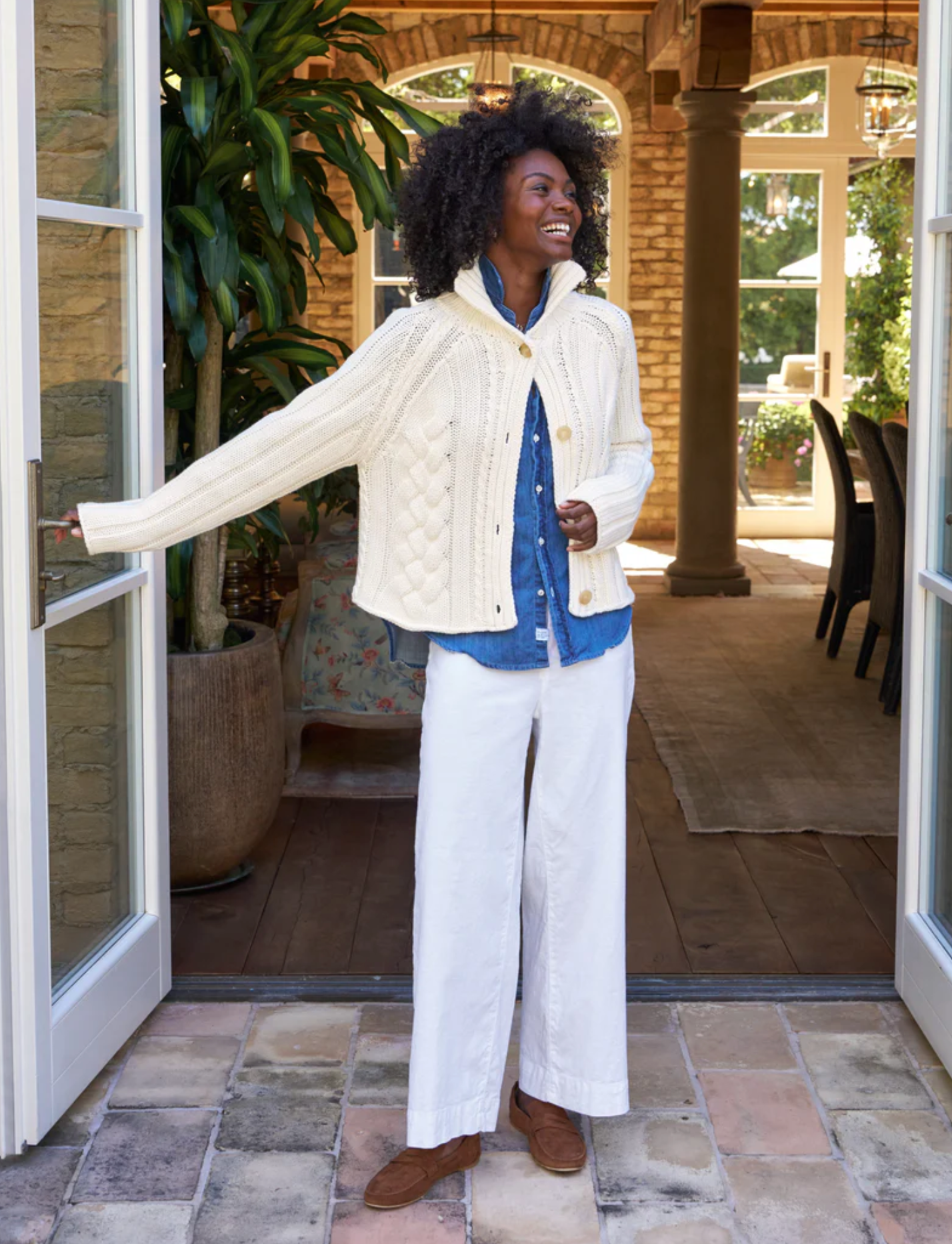 Mini Cotswolds Cardigan cream | Frank & Eileen | MARKET