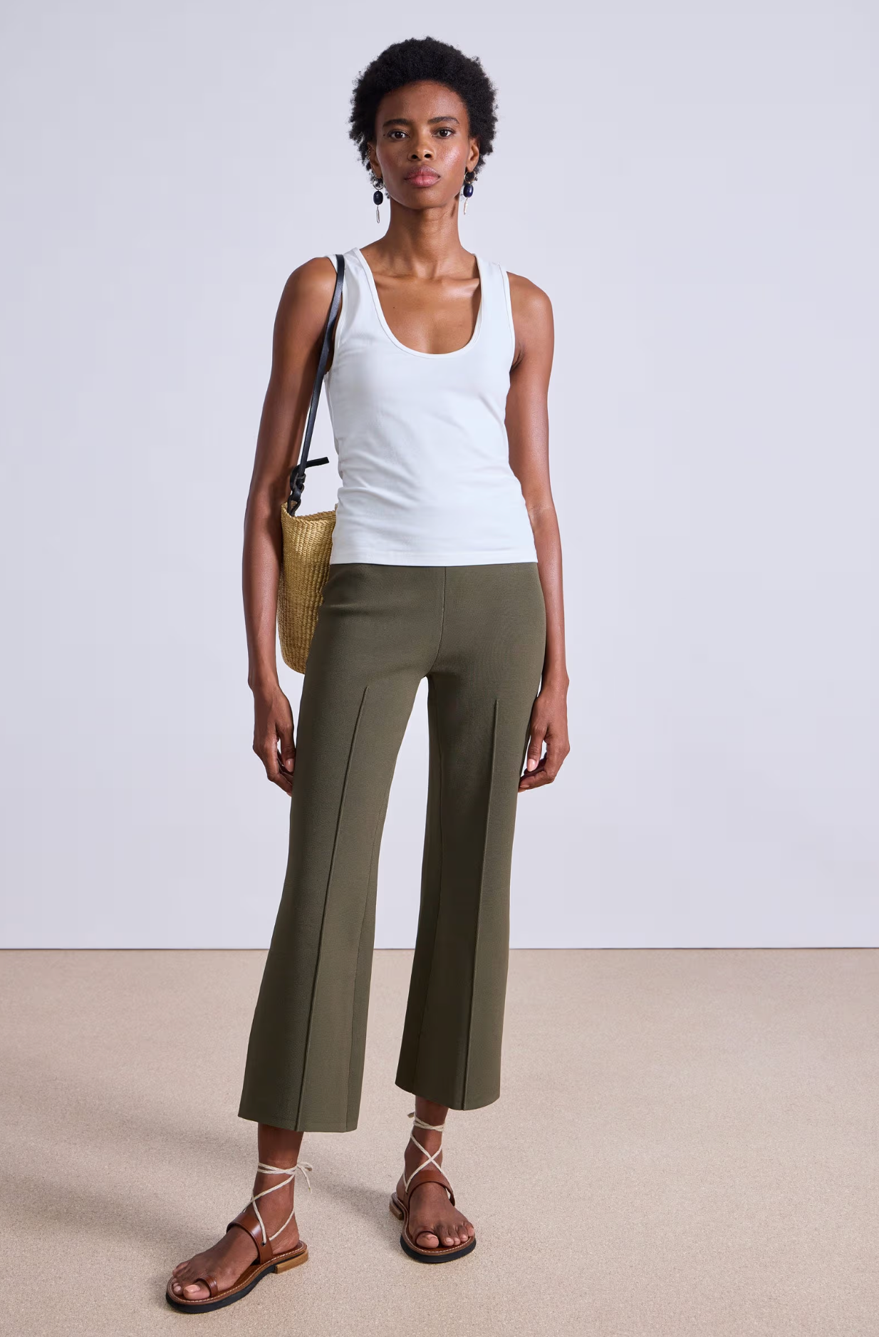Rene pull on pant thyme | Apiece Apart | MARKET