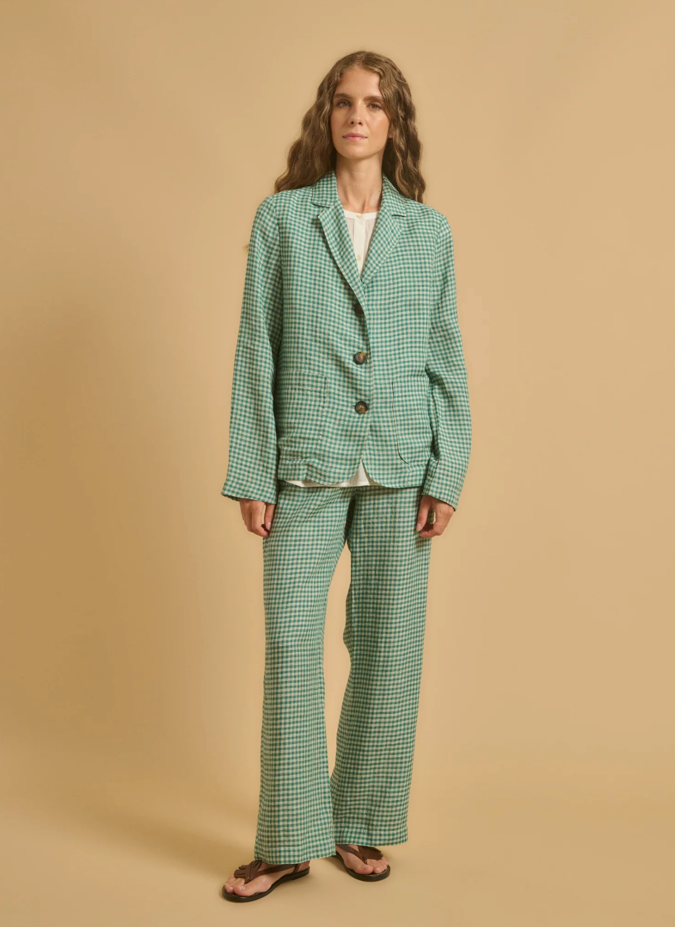 Votro jacket Vert check | Diega | MARKET