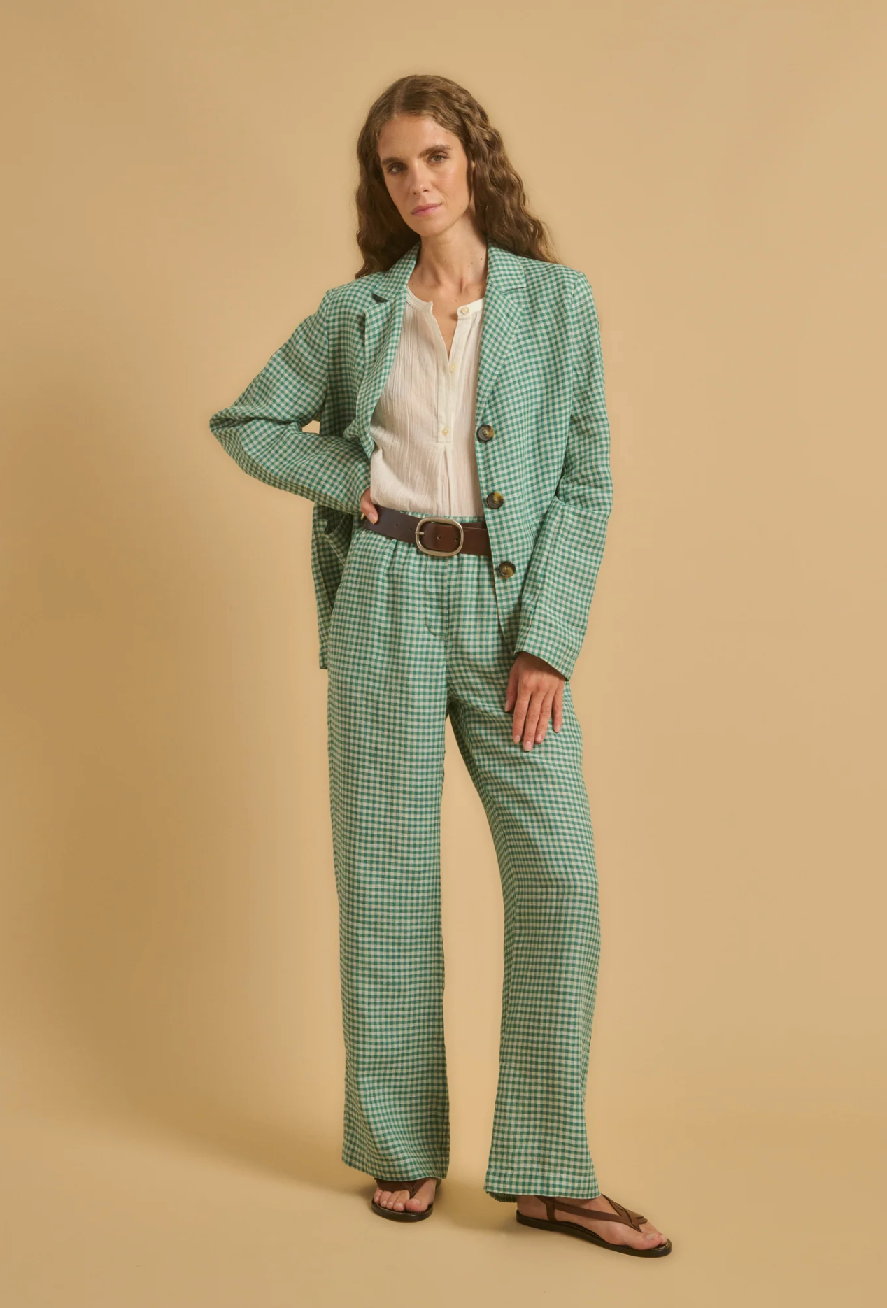 Votro jacket Vert check | Diega | MARKET