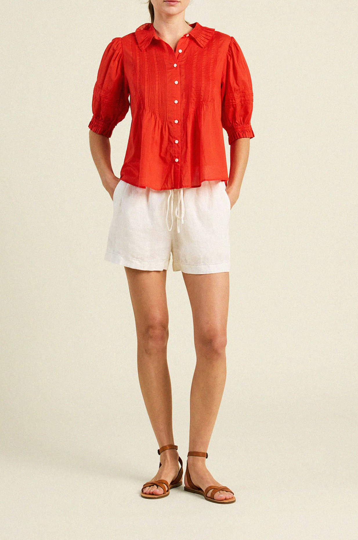 Jess blouse tomato | Trovata | MARKET