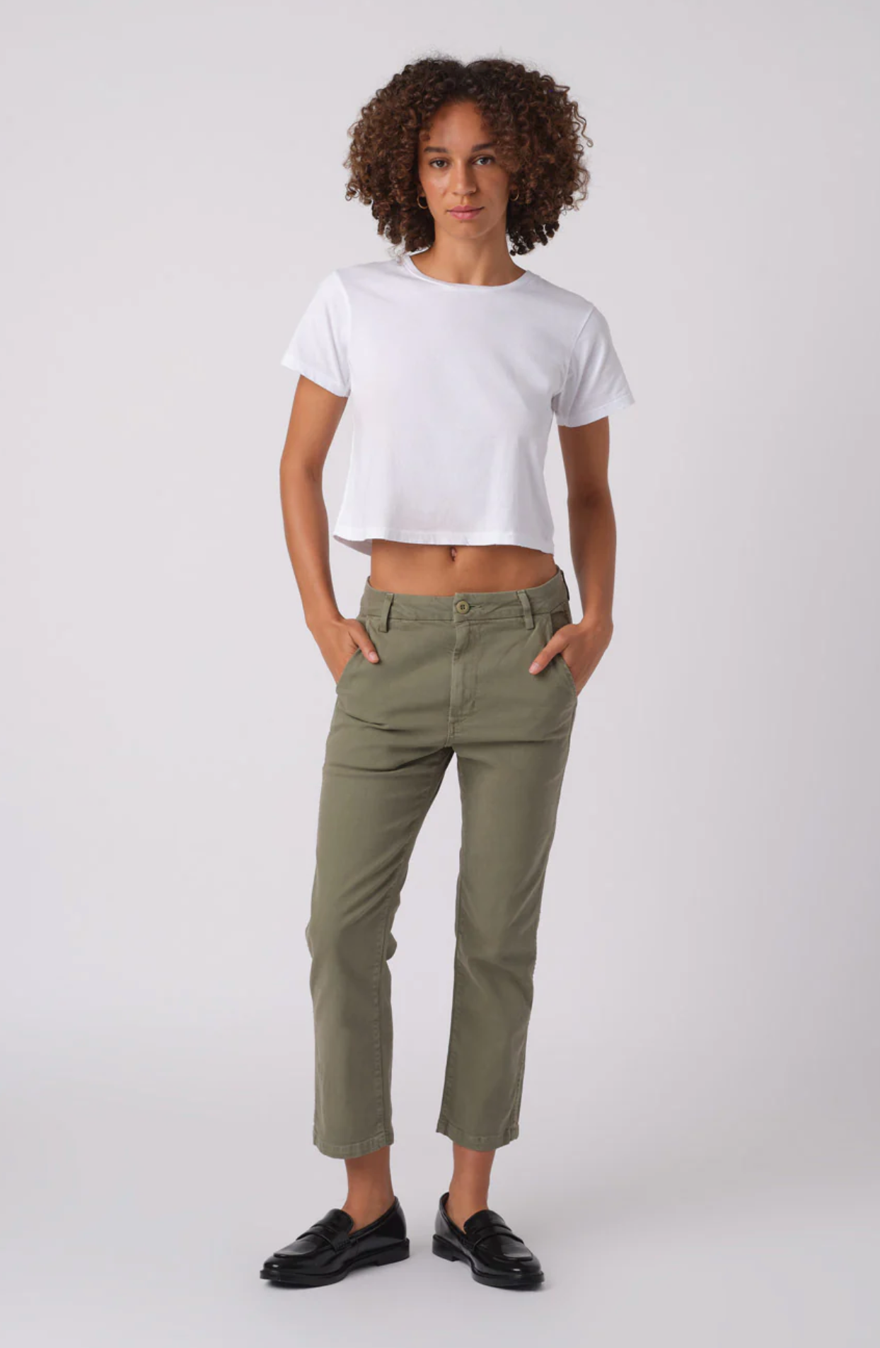 Easy Trouser relaxed straight crop in surplus | Amo | MARKET