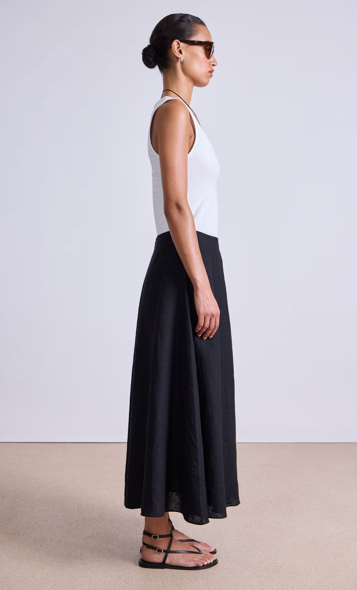 Primavera Drape skirt black | Apiece Apart | MARKET