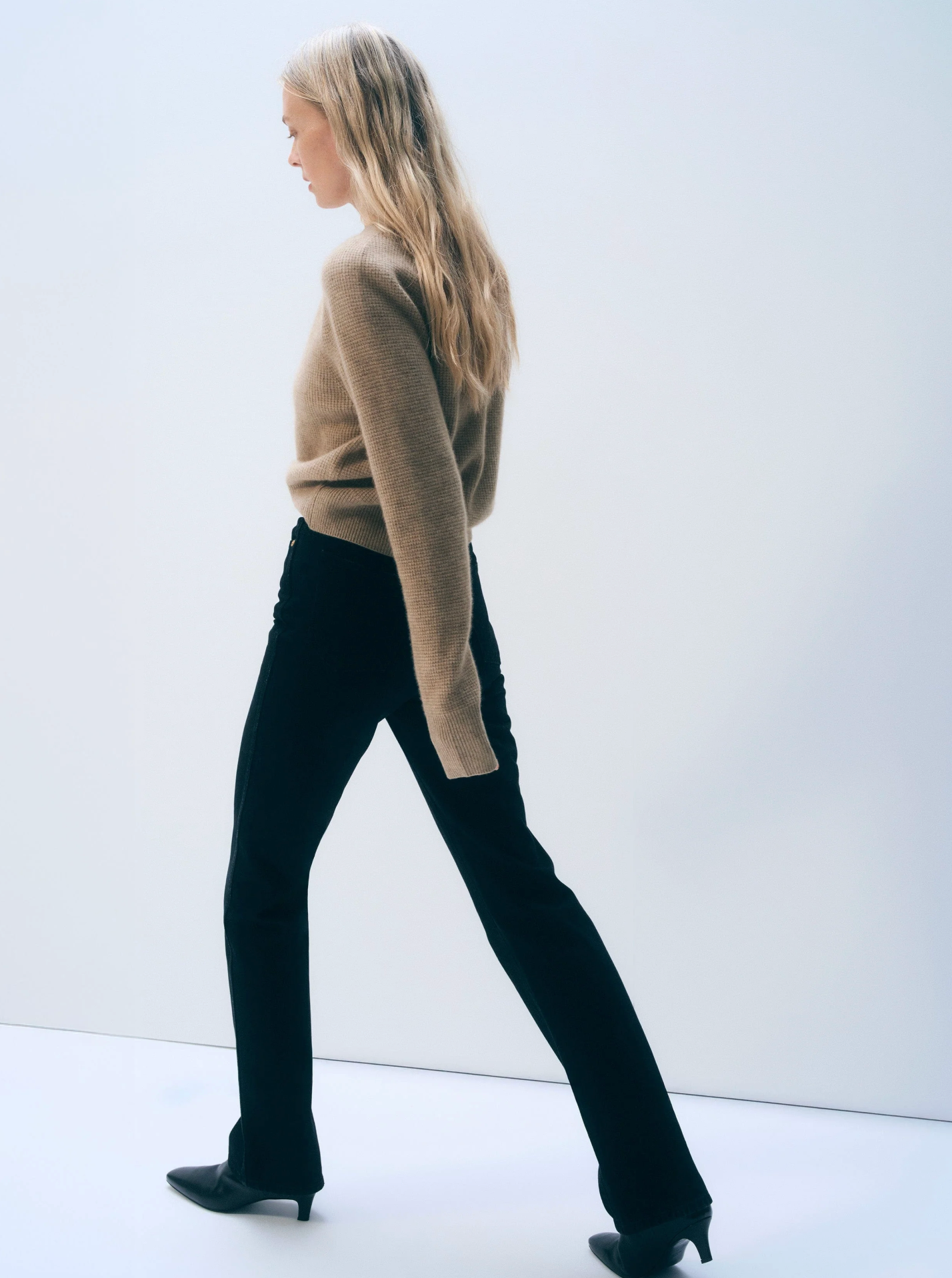 Waffle cardigan taupe heather | White & Warren | MARKET
