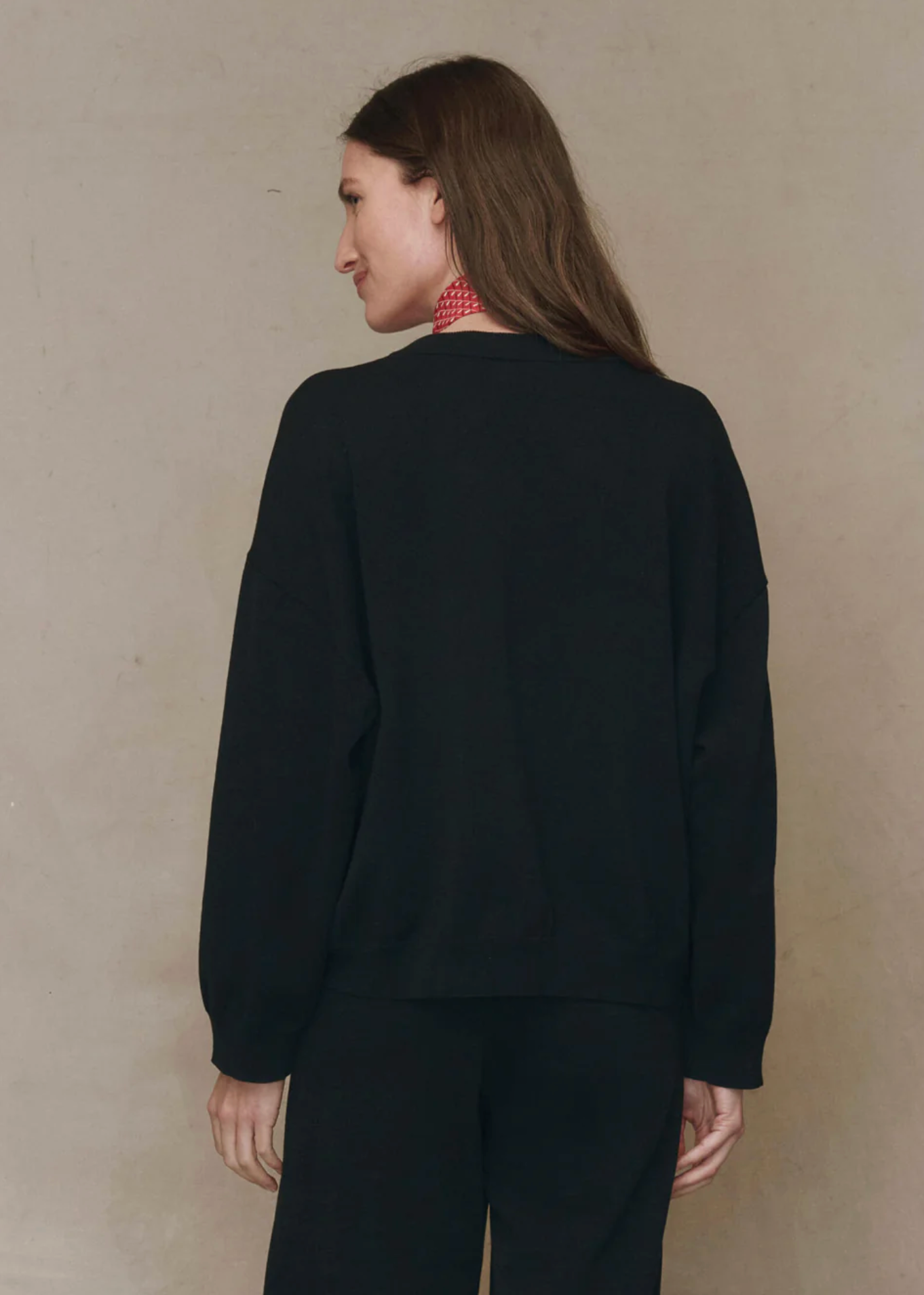 The Henley Sweater black | The Great | MARKET