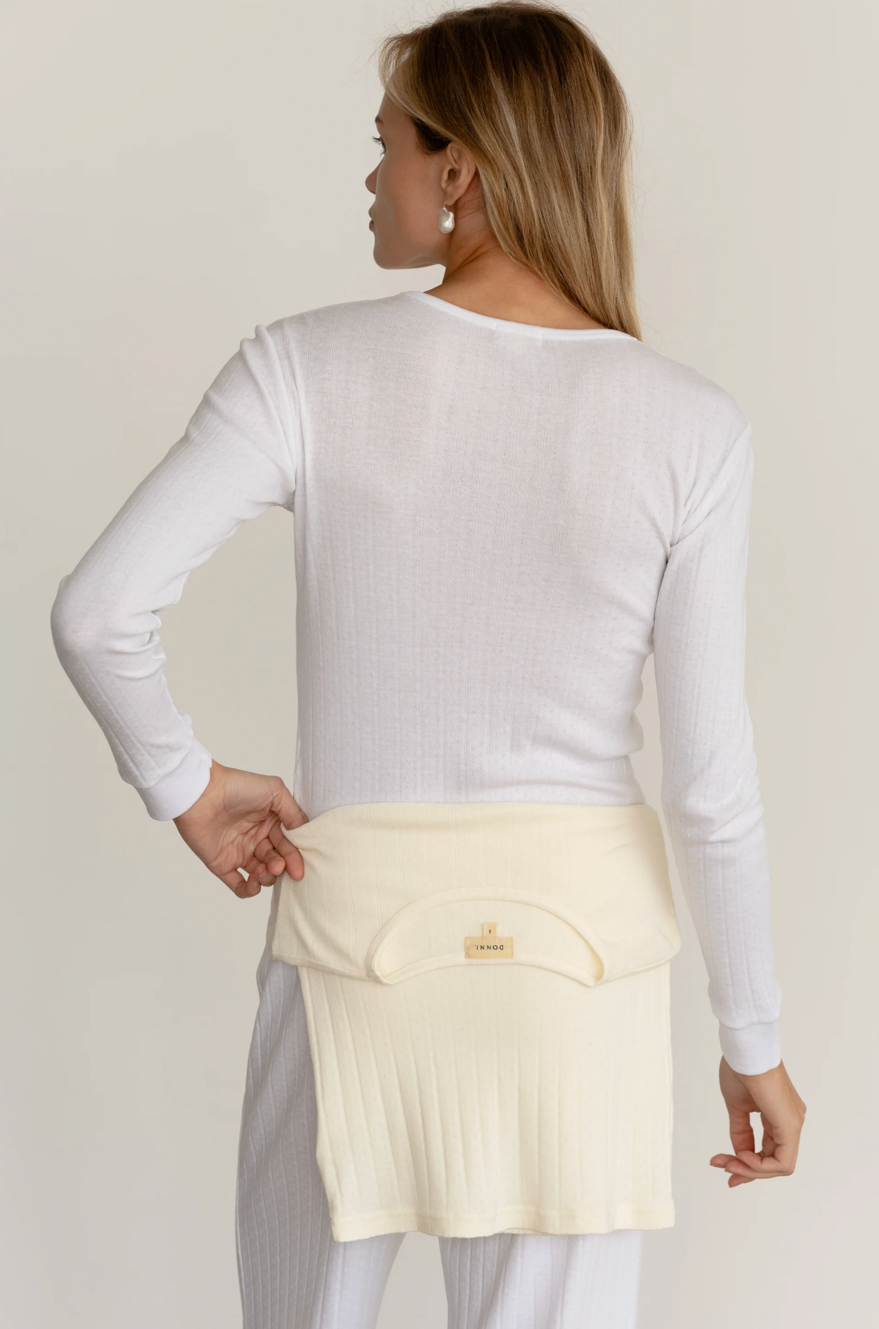 Pointelle tee l/s white | Donni | MARKET