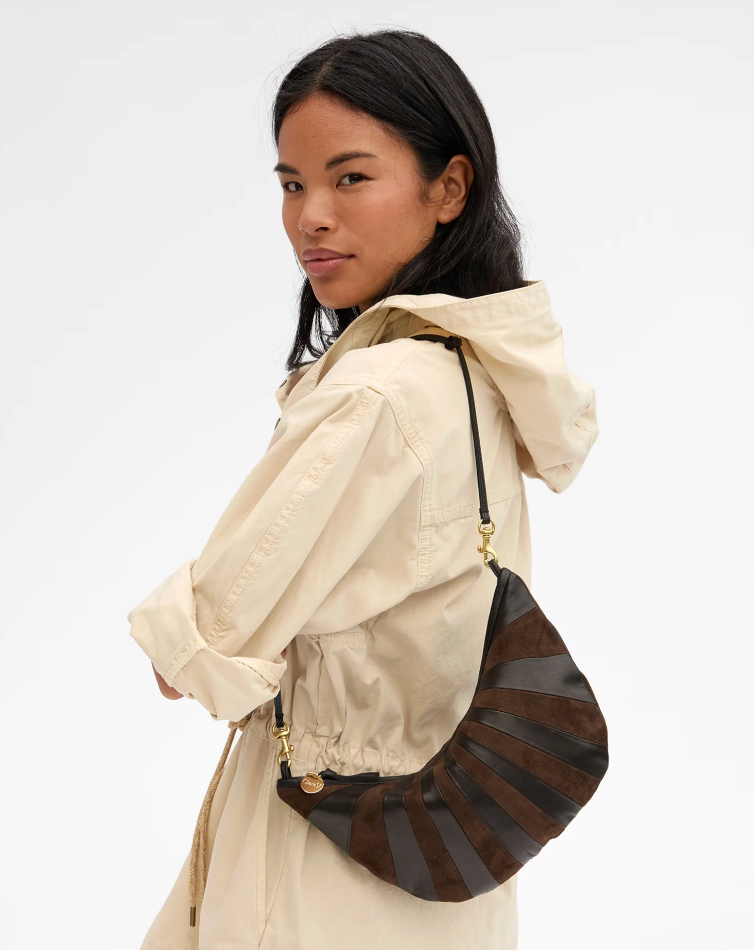 Lune starburst black/chocolate | Clare V | MARKET