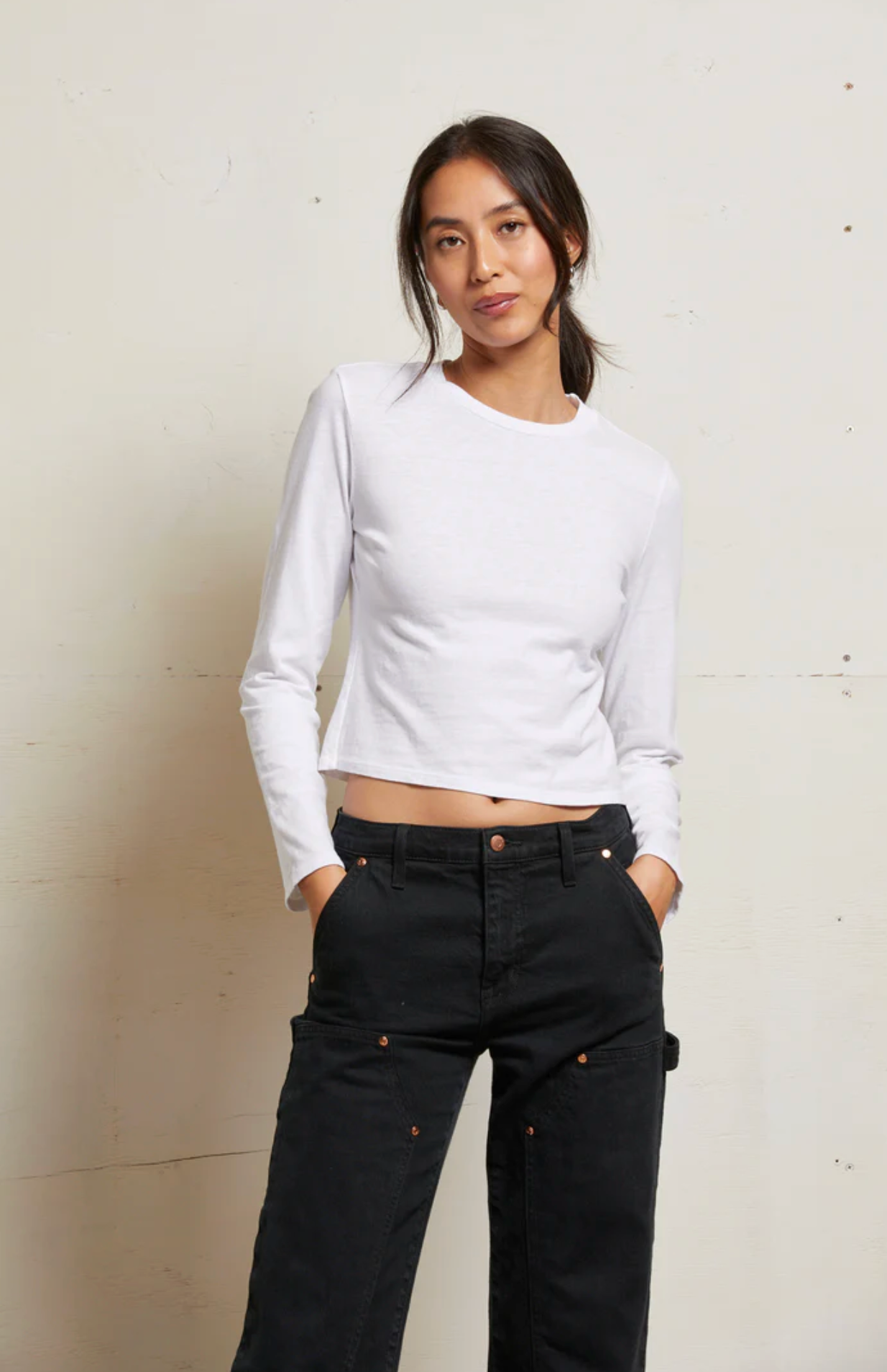 Jamie tee in white | PWT | MARKET