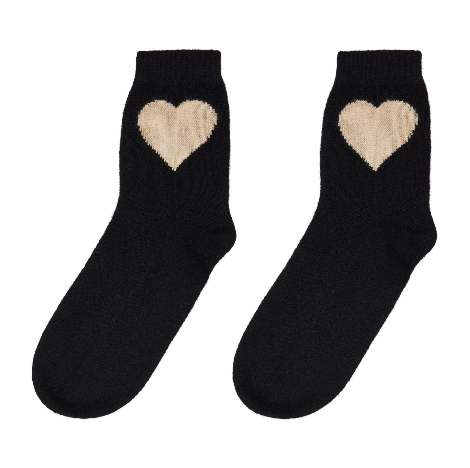 Heart socks black / jasmine | Jumper | MARKET