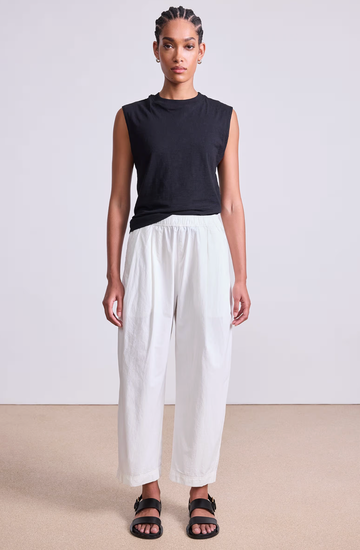 Spa Pleat Pant in cream | Apiece Apart | MARKET