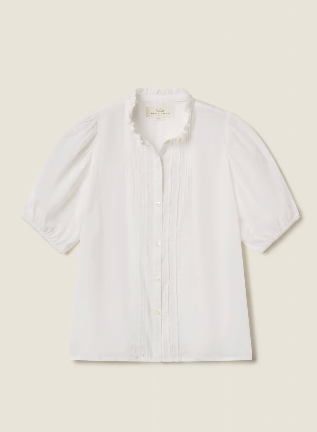 Mira Blouse White Cotton Voile | Trovata | MARKET