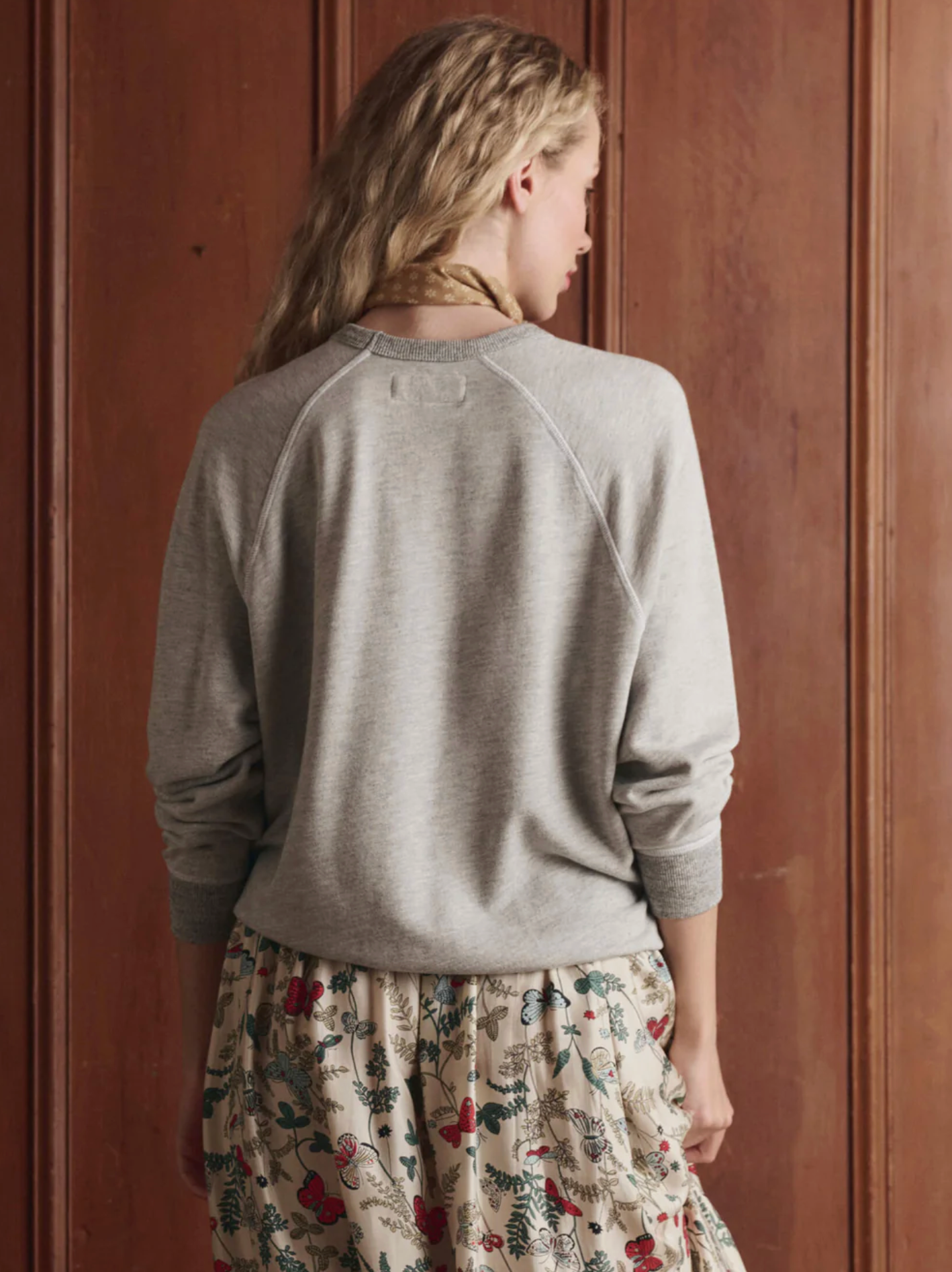 College sweatshirt rider graphic grey | The Great | MARKET