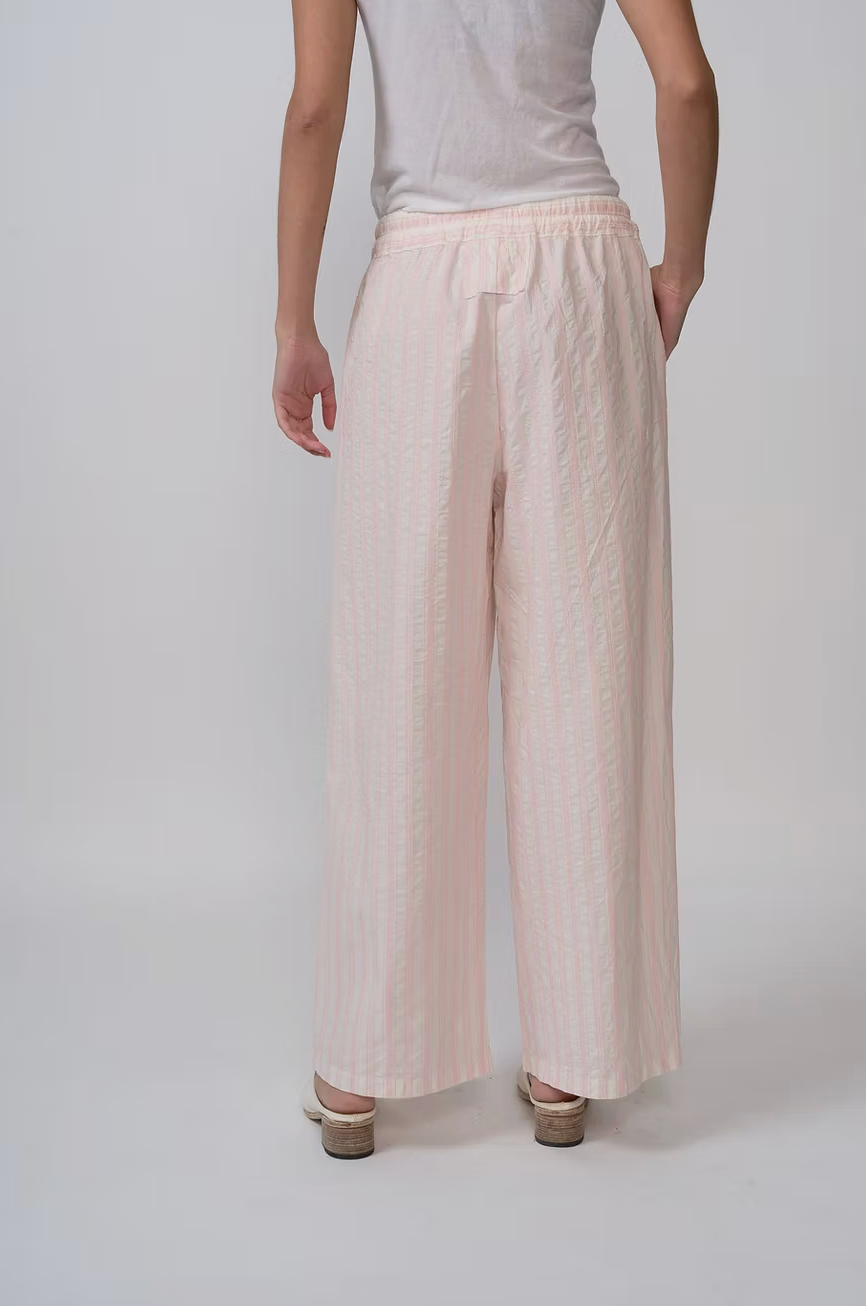 Pink stripe pants | Aequamente | MARKET