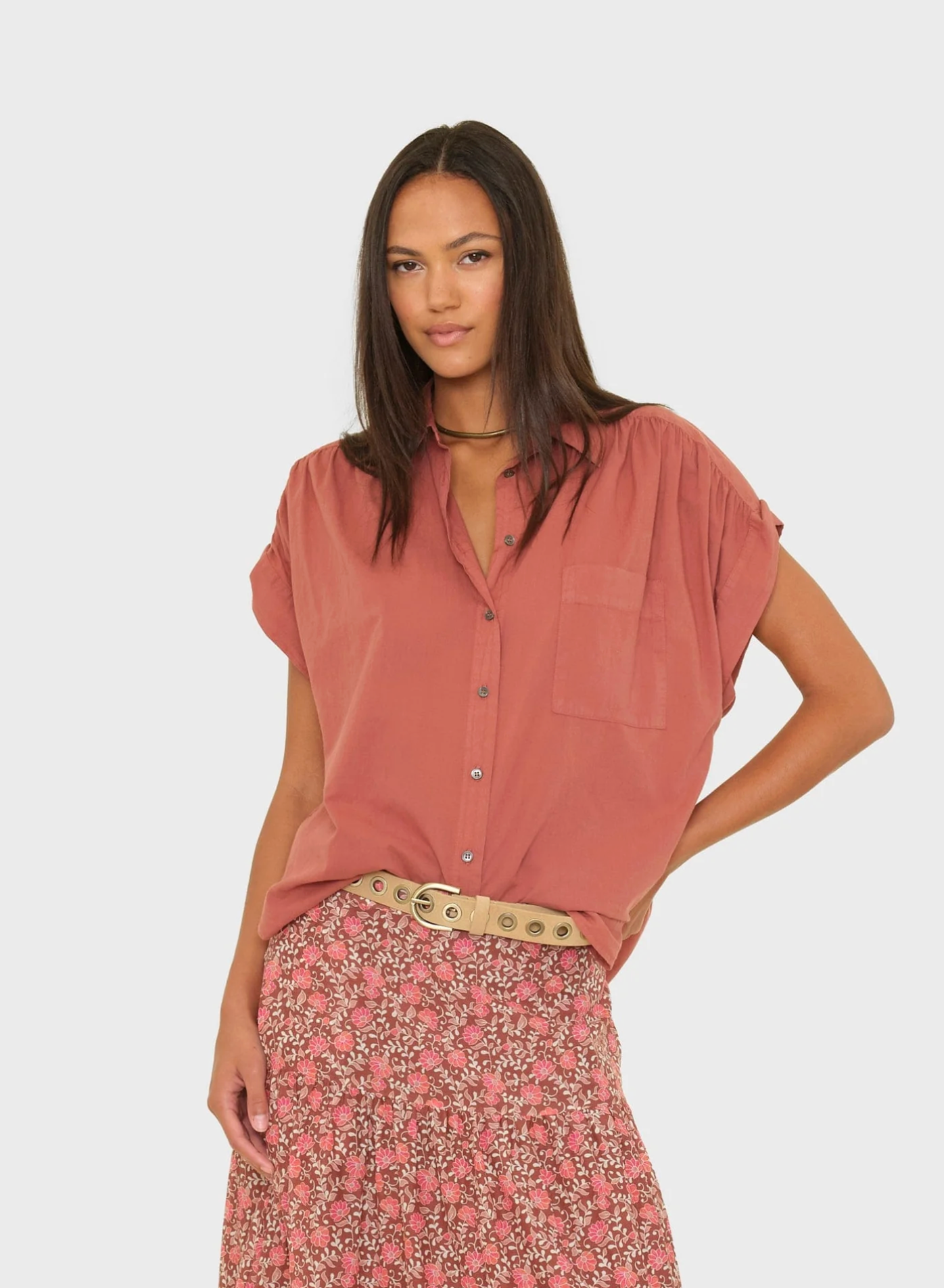 Lexi shirt cinnabar | Xirena | MARKET