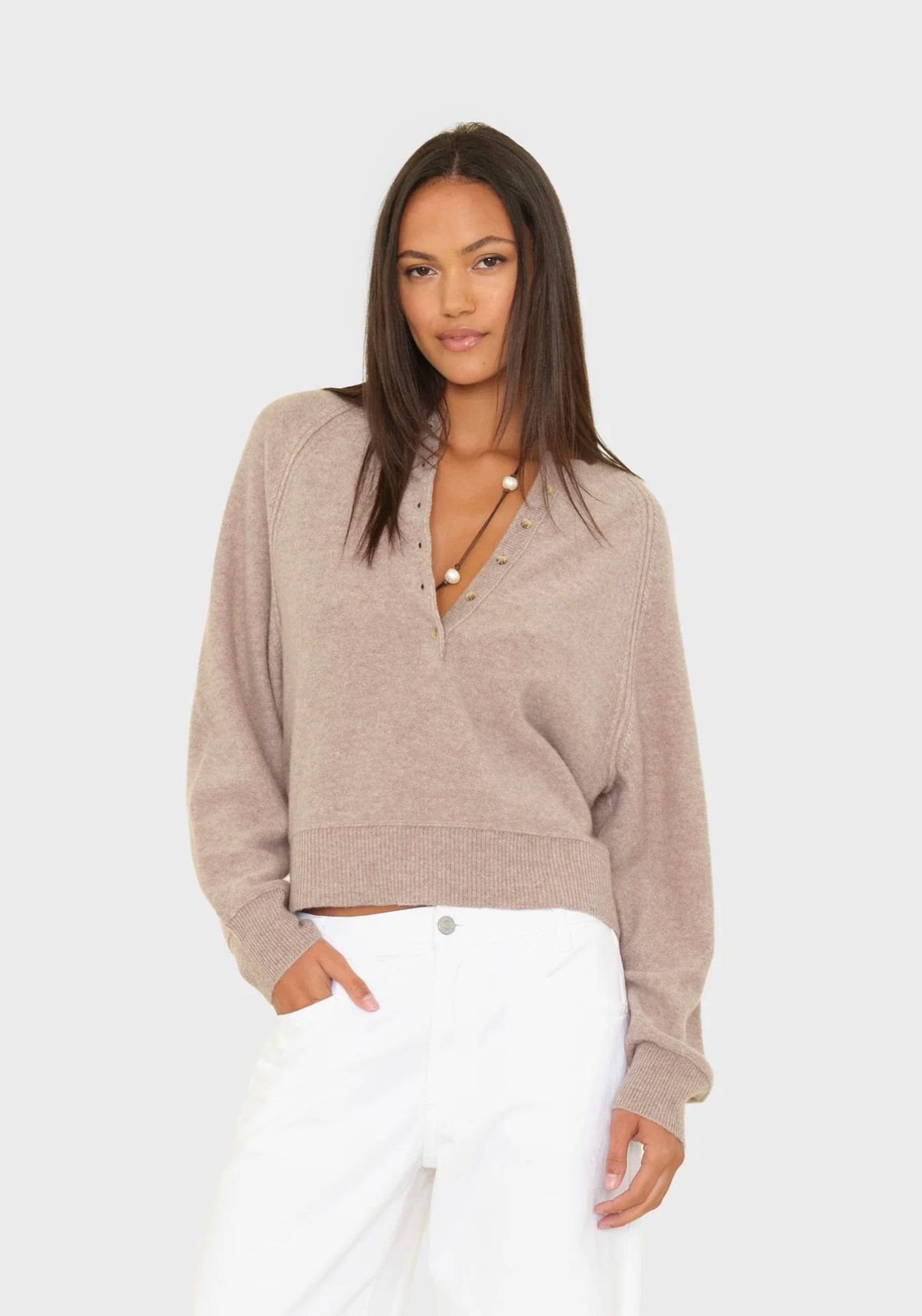 Griffin sweater heather brown | Xirena | MARKET